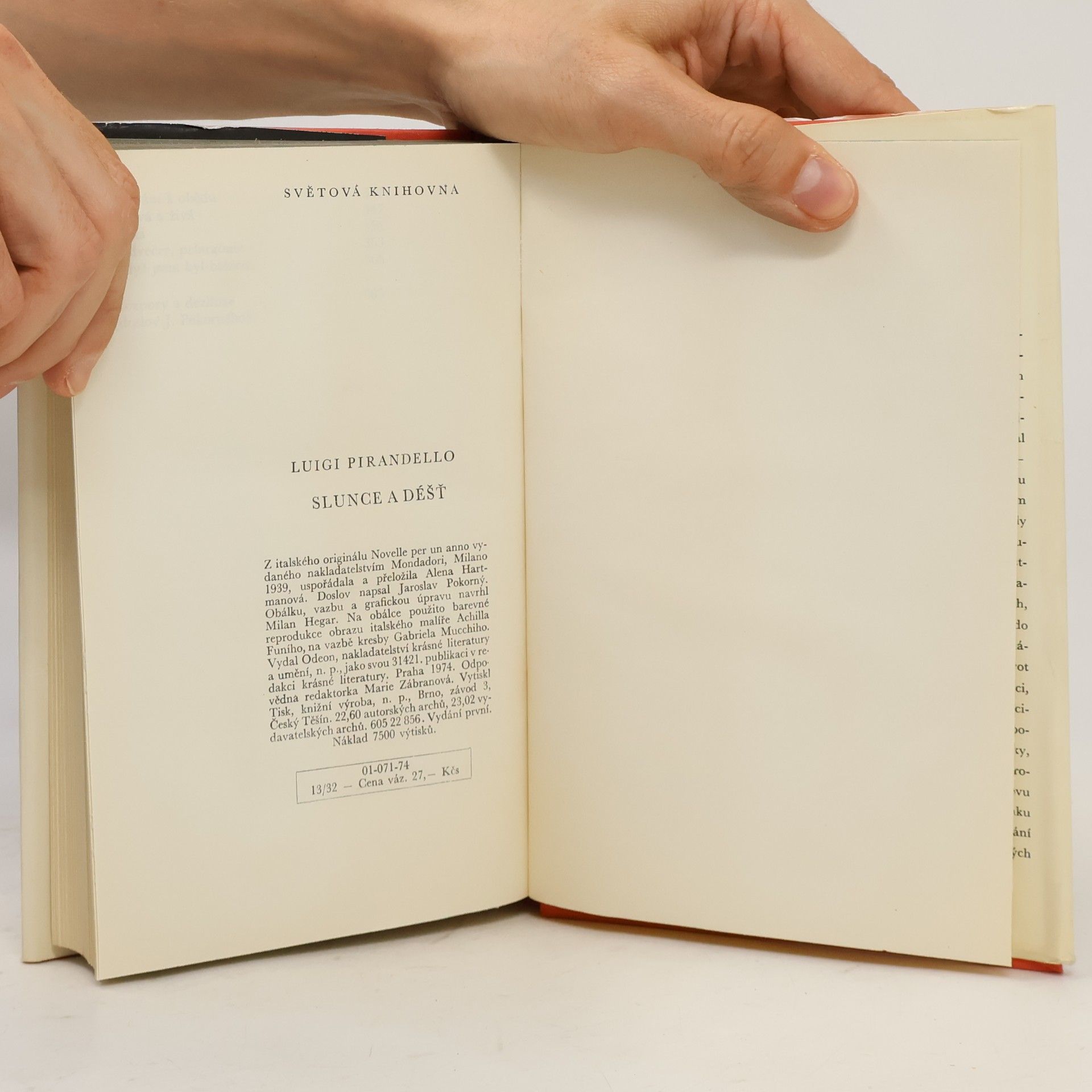 Luigi Pirandello Slunce a déšť