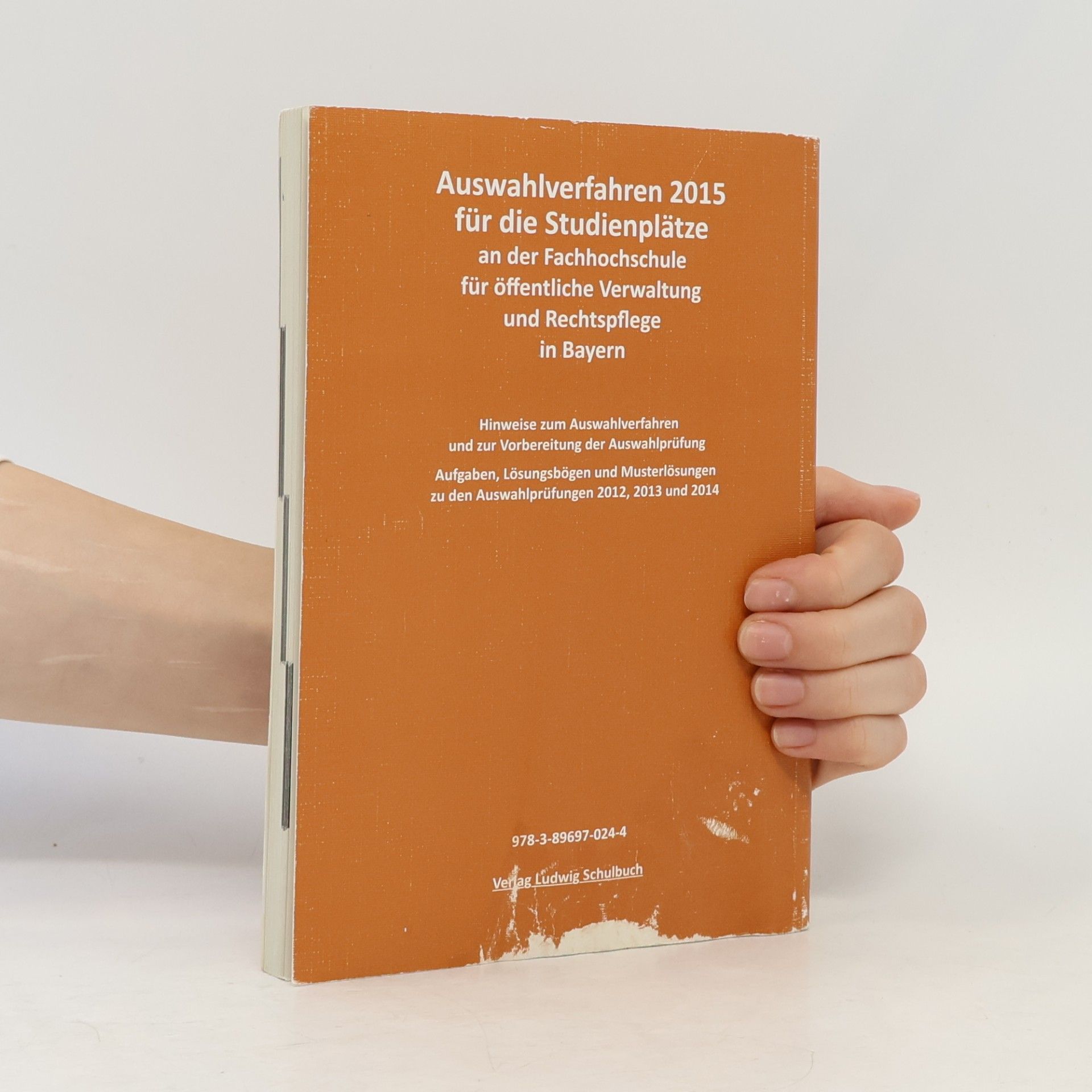 Hermann Ruch Auswahlverfahren 2016 für die Studienplätze an der Fachhochschule für öffentliche Verwaltung und Rechtspflege in Bayern
