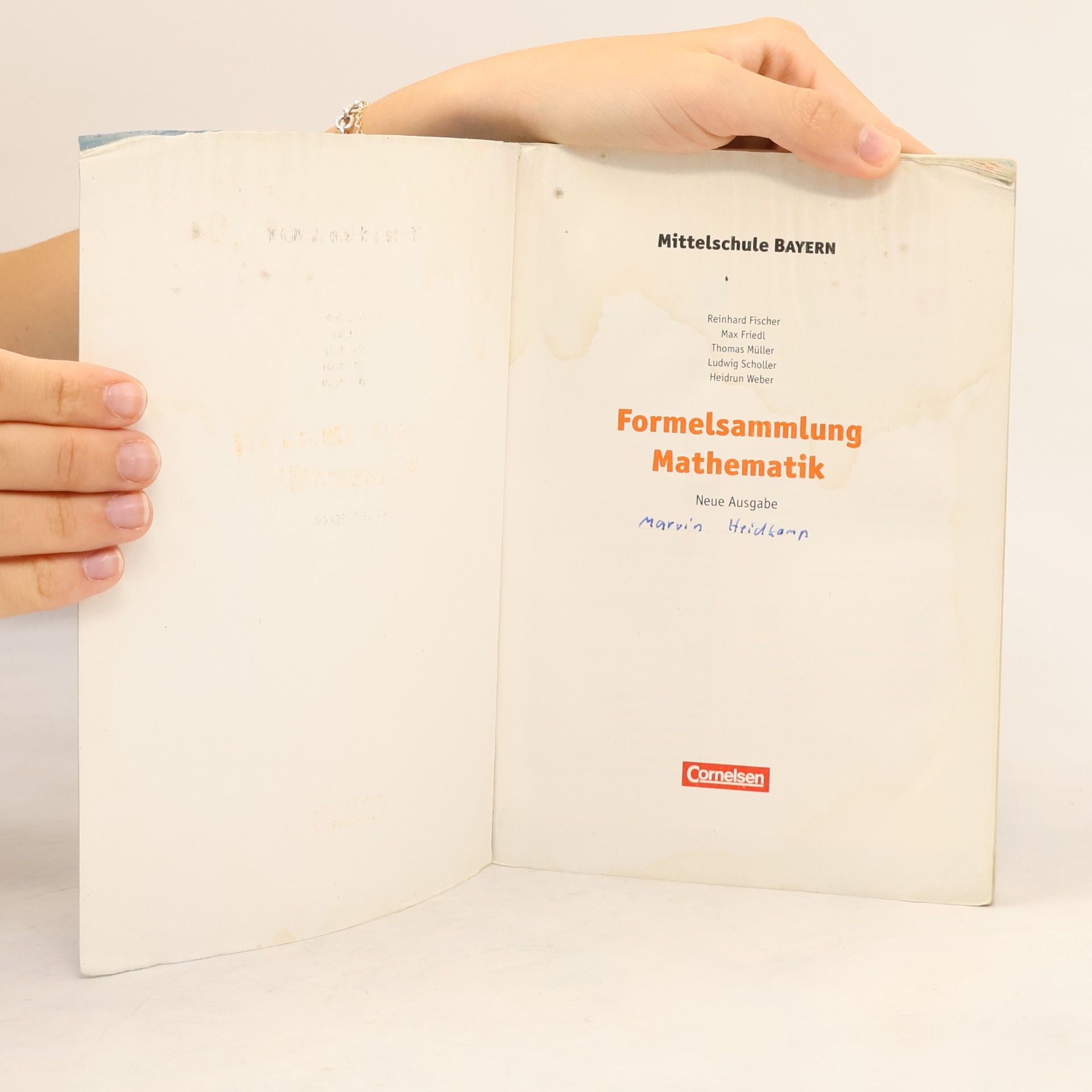 Hans-Reinhard Fischer Formelsammlung Mathematik, Mittelschule Bayern