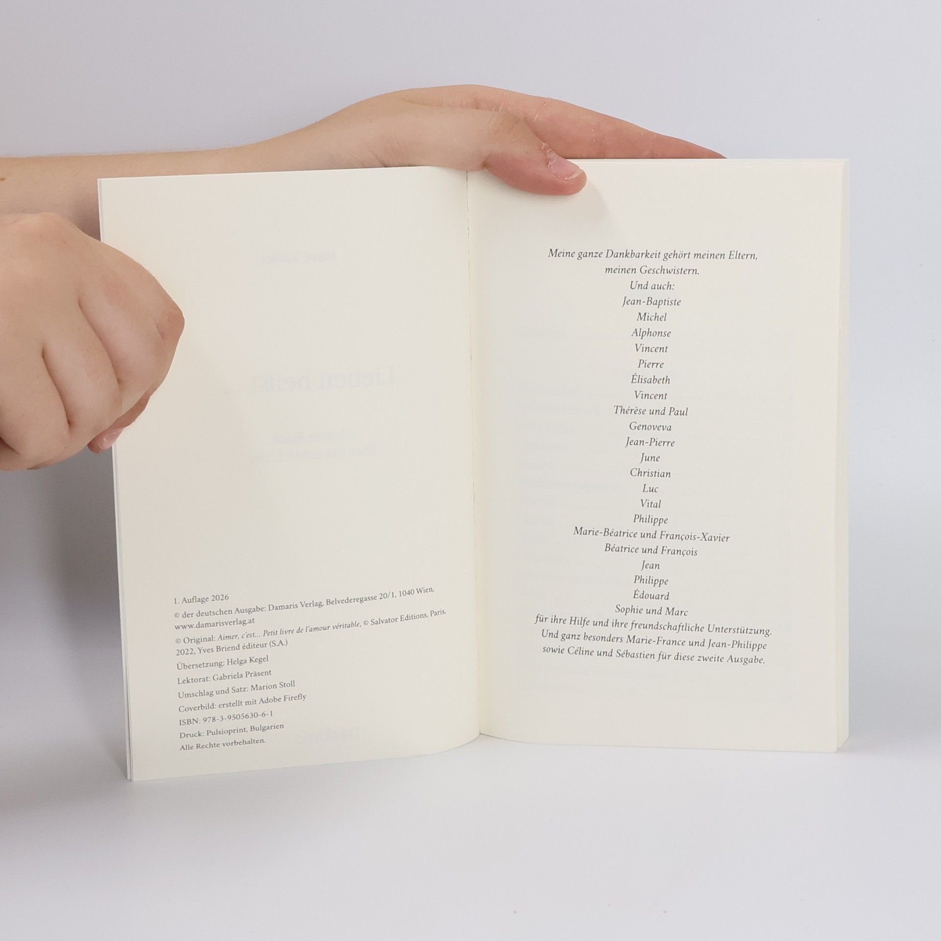 Marc Vaillot Lieben heißt ...: Kleines Buch über die echte Liebe