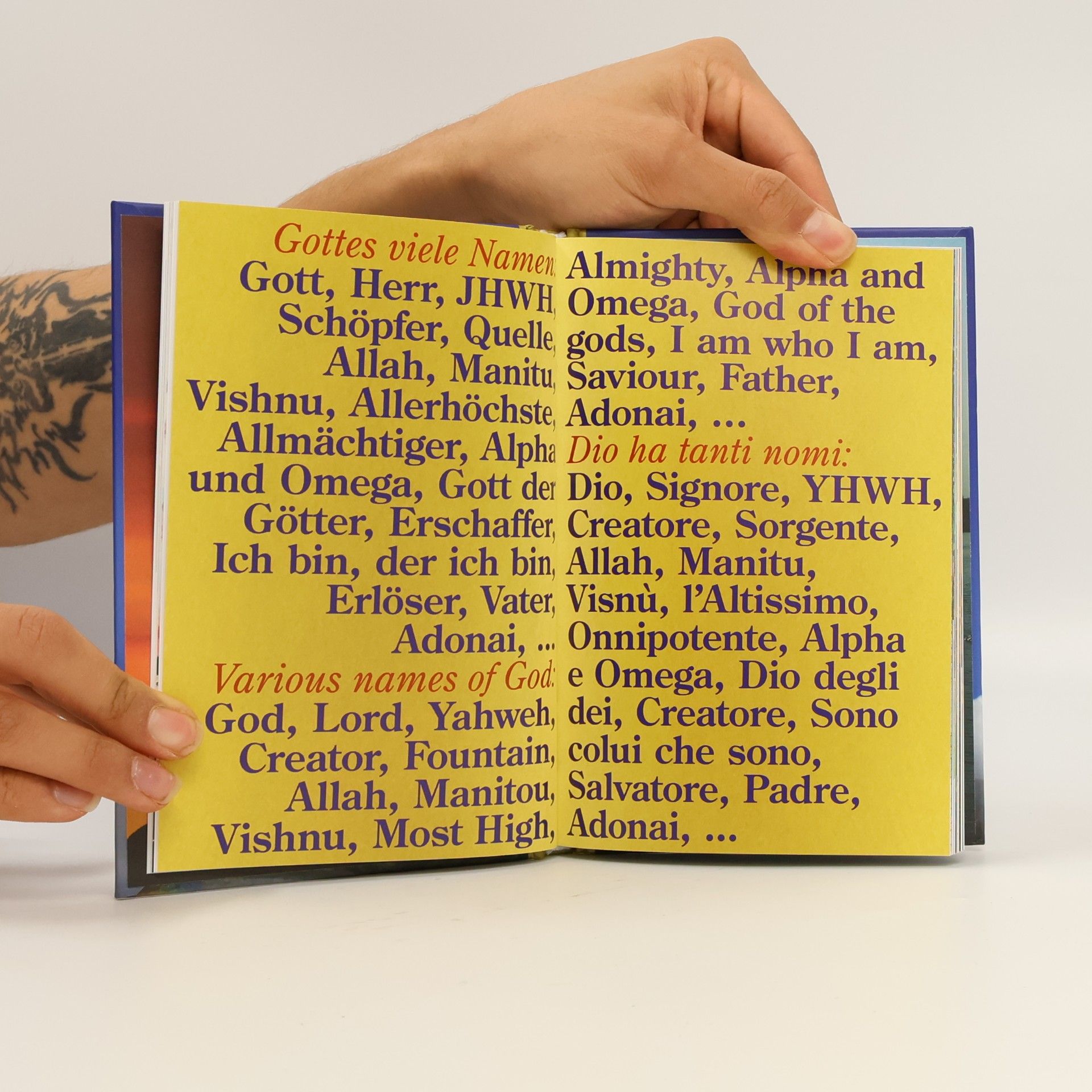 AA.VV. Das goldene Buch der geistigen Arche der Liebe. The Golden Book of the Spiritual ark of Love. Il libro d´oro dell´arca spirituale dell´amore
