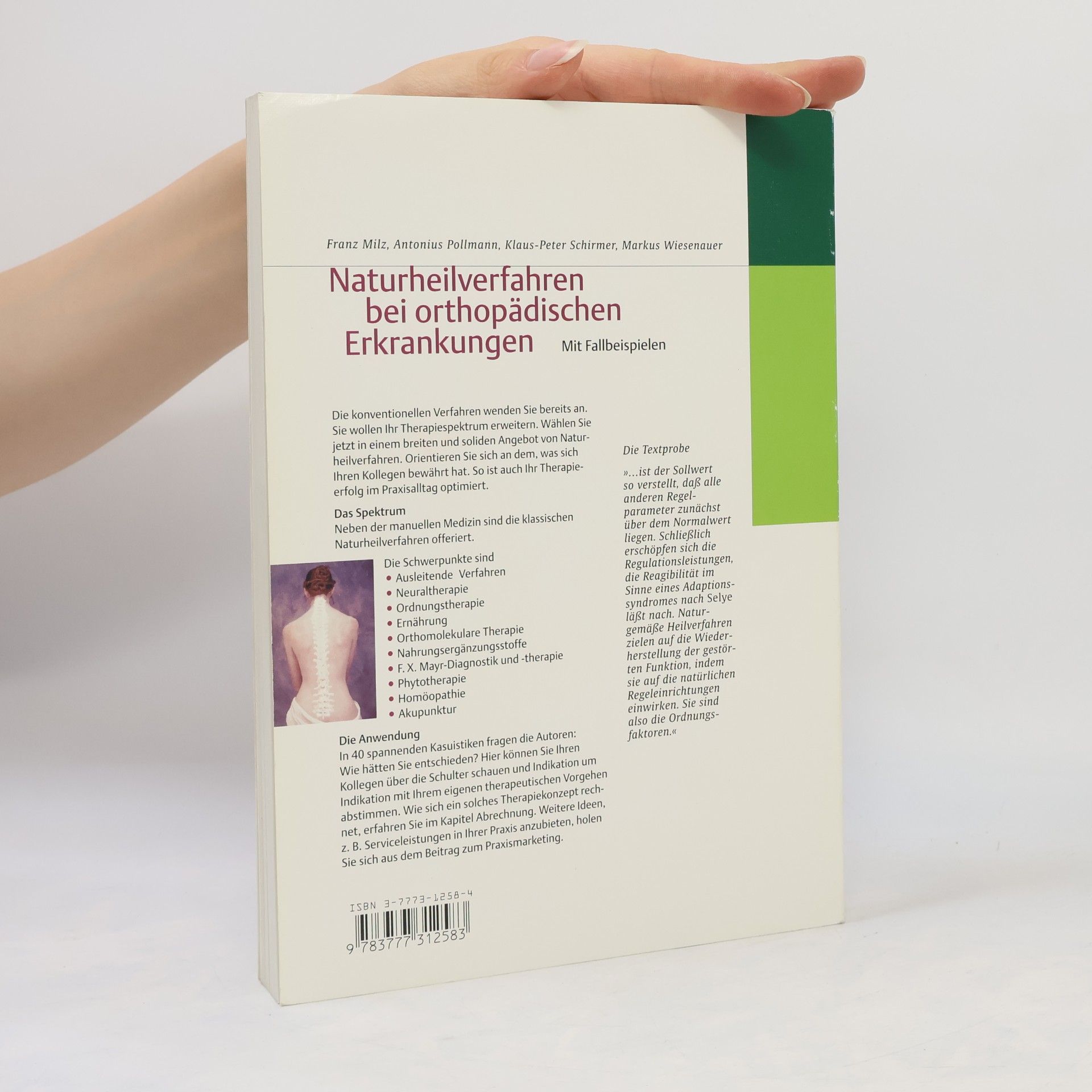 Franz Milz Naturheilverfahren bei orthopädischen Erkrankungen