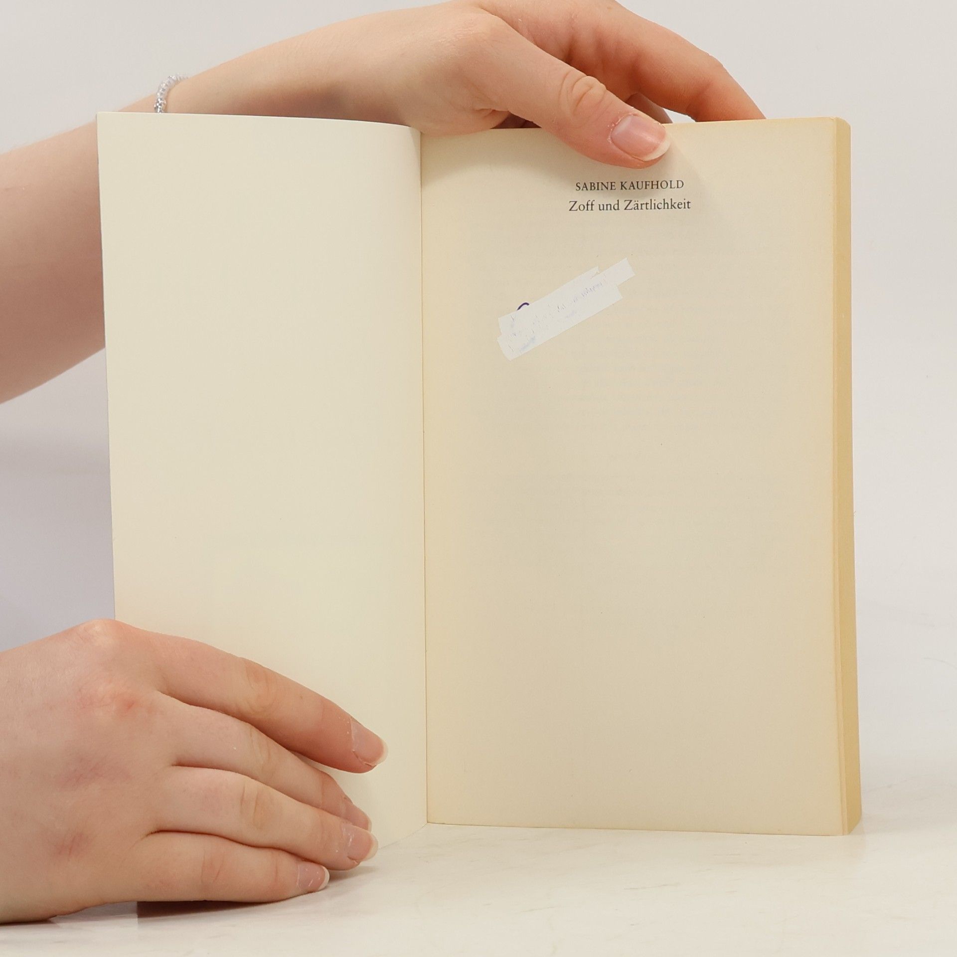 Sabine Kaufhold Zoff und Zärtlichkeit