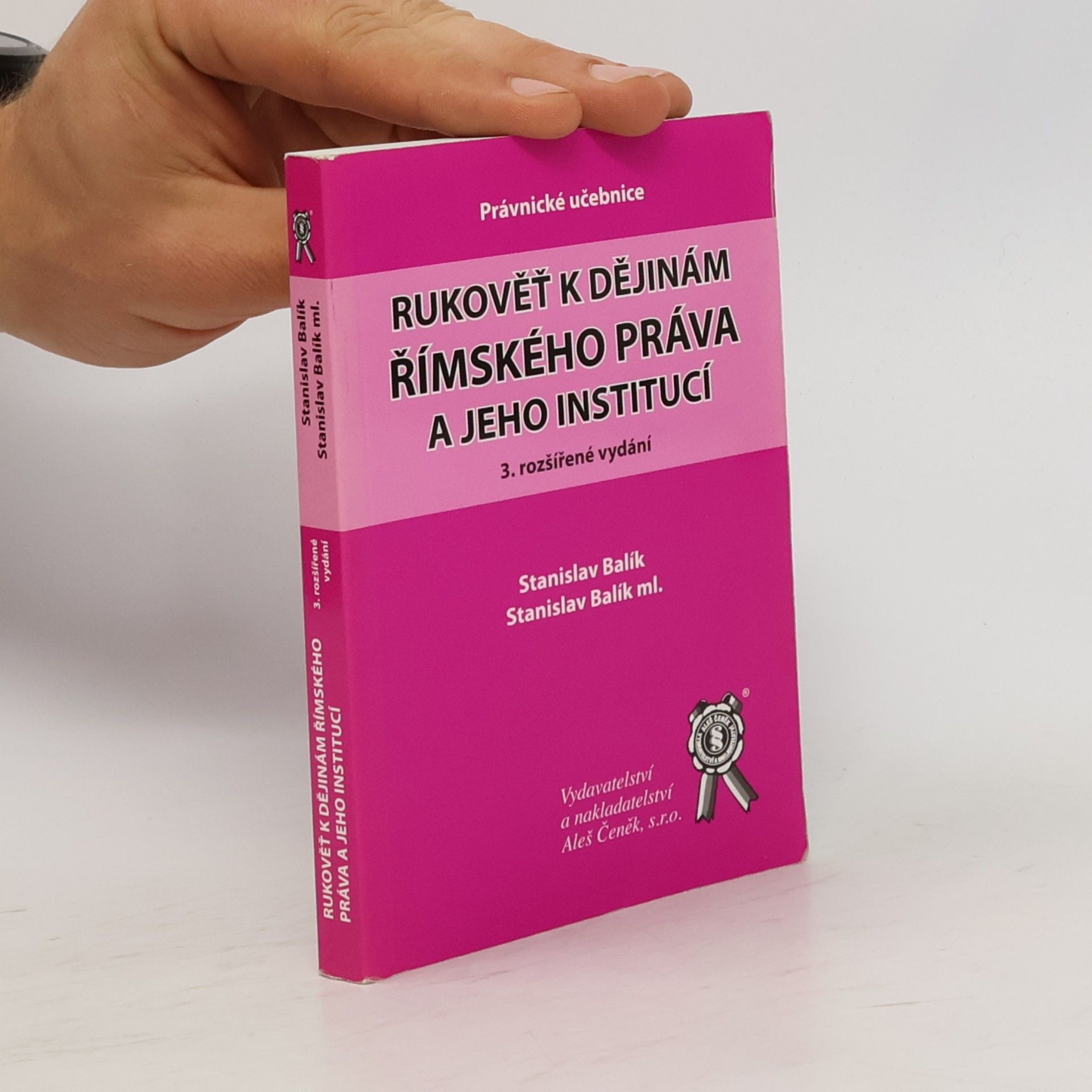 Kolektiv autorů Rukověť k dějinám římského práva a jeho institucí