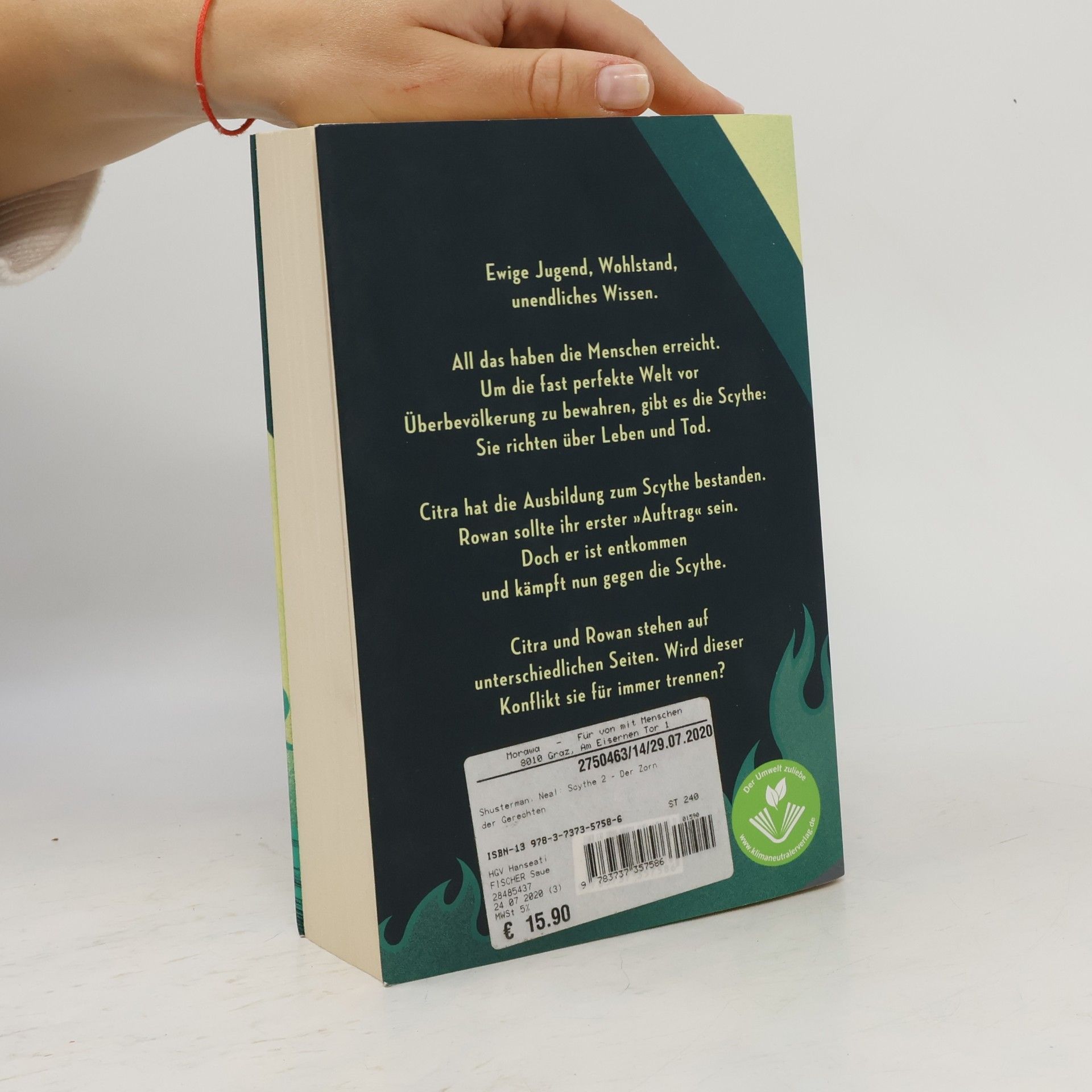 Neal Shusterman Scythe. Der Zorn der Gerechten