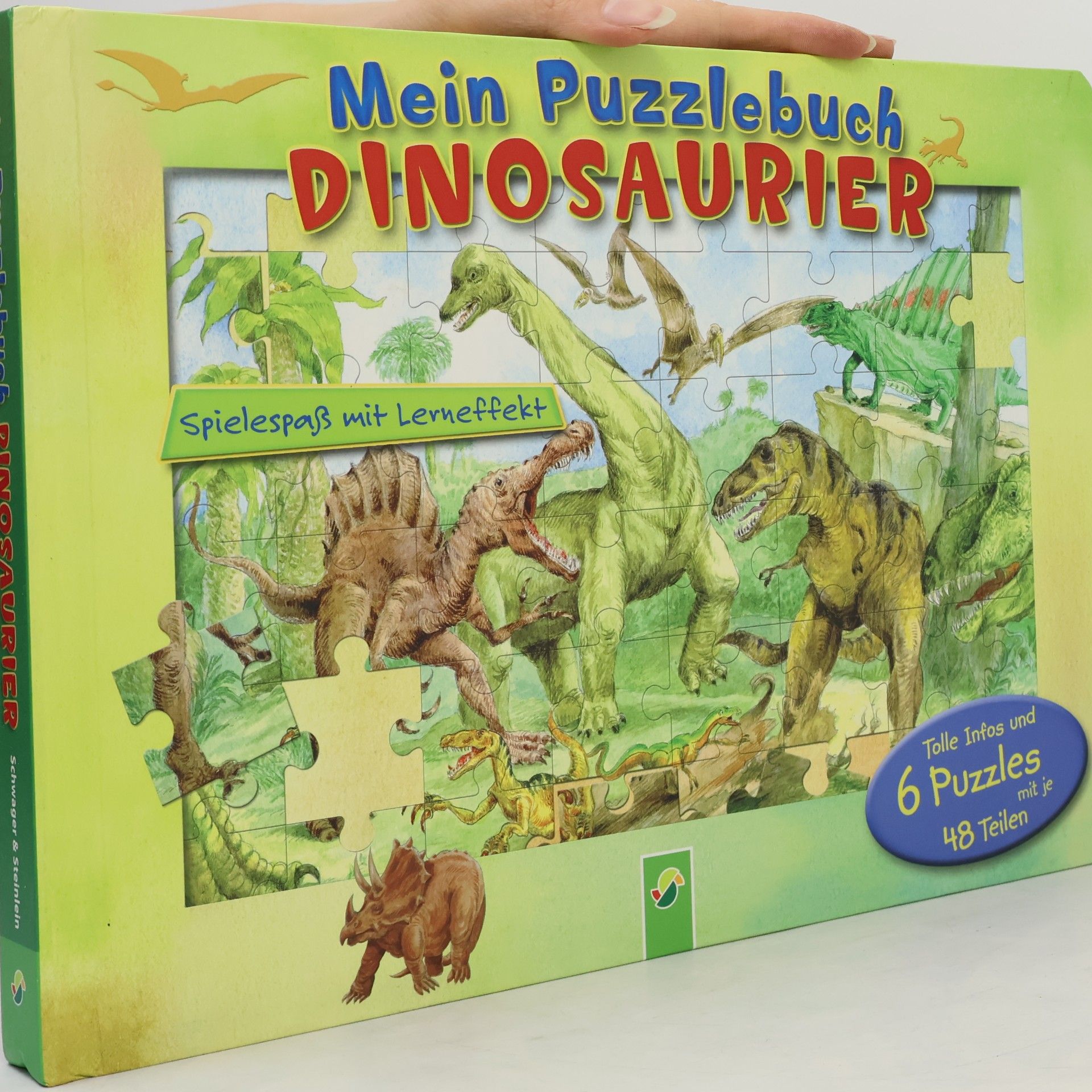Oliver Schrank-Bieber Mein Puzzlebuch Dinosaurier: Spielspaß mit Lerneffekt. Tolle Infos und & Puzzles mit je 48 Teilen