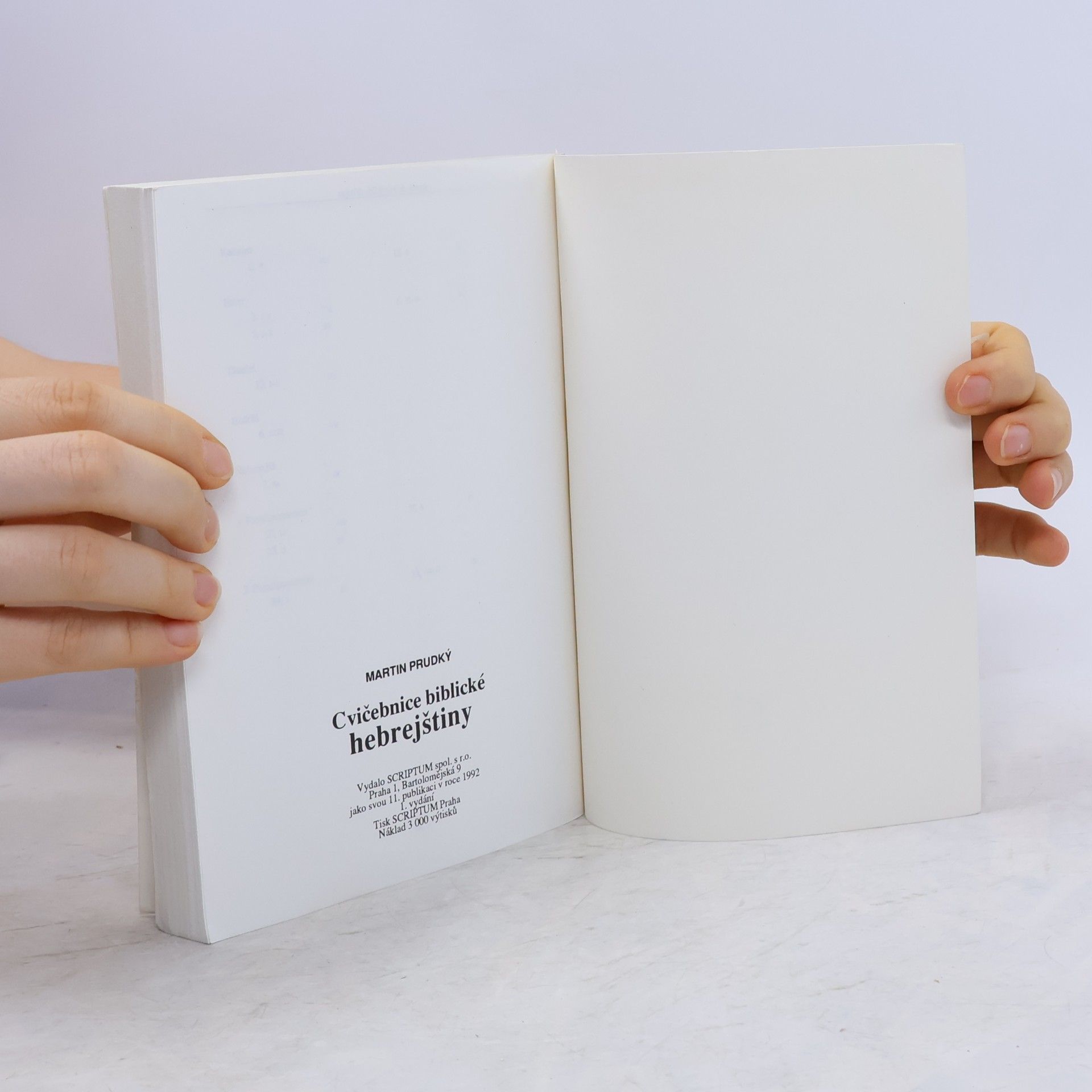 Martin Prudký Cvičebnice biblické hebrejštiny