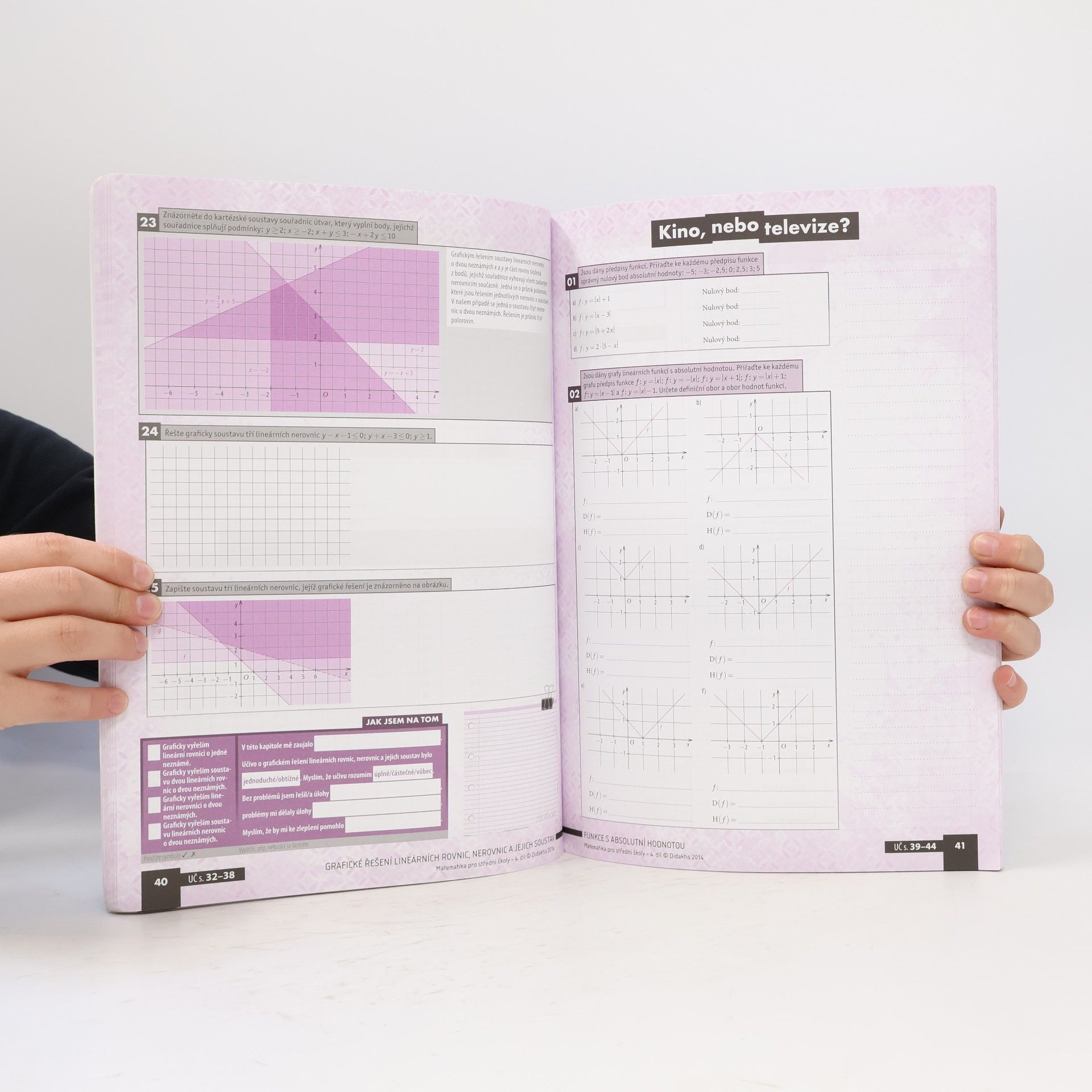 Magda Králová Matematika pro střední školy. 4. díl, Funkce I. Pracovní sešit