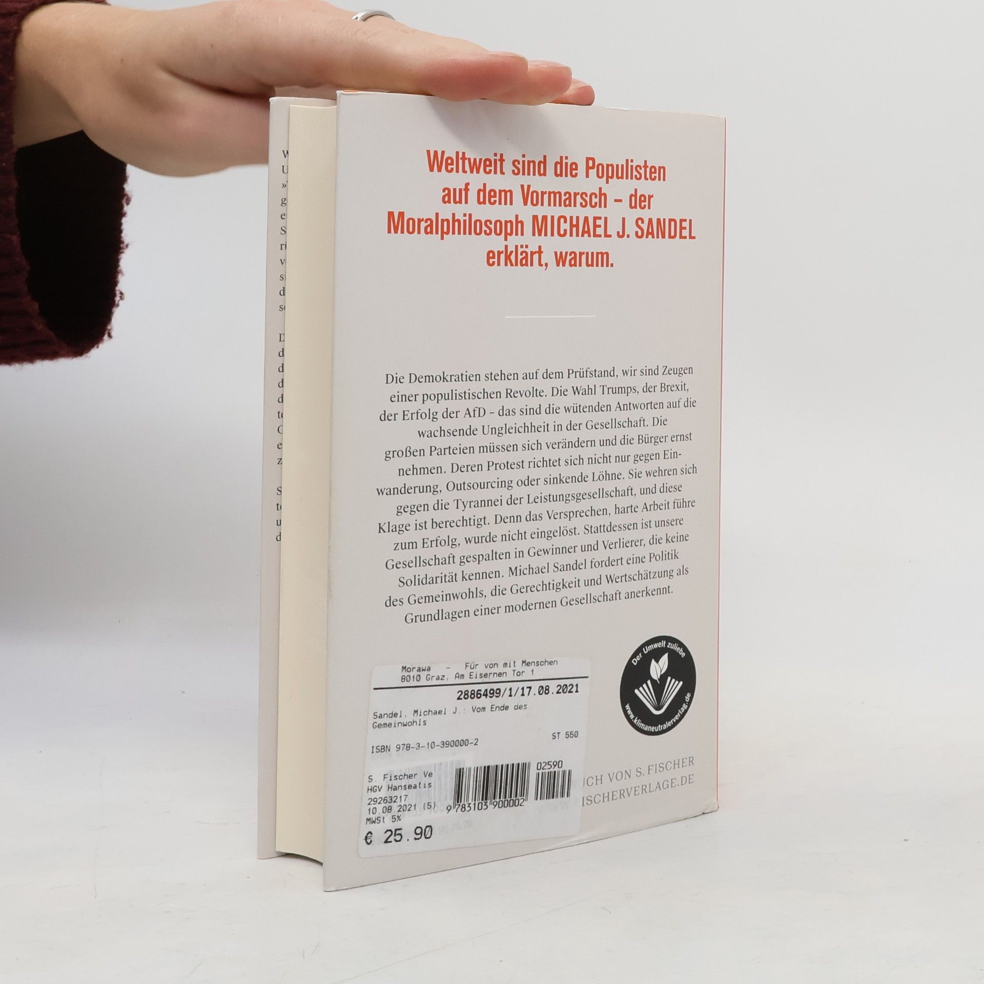 Michael Sandel Vom Ende des Gemeinwohls