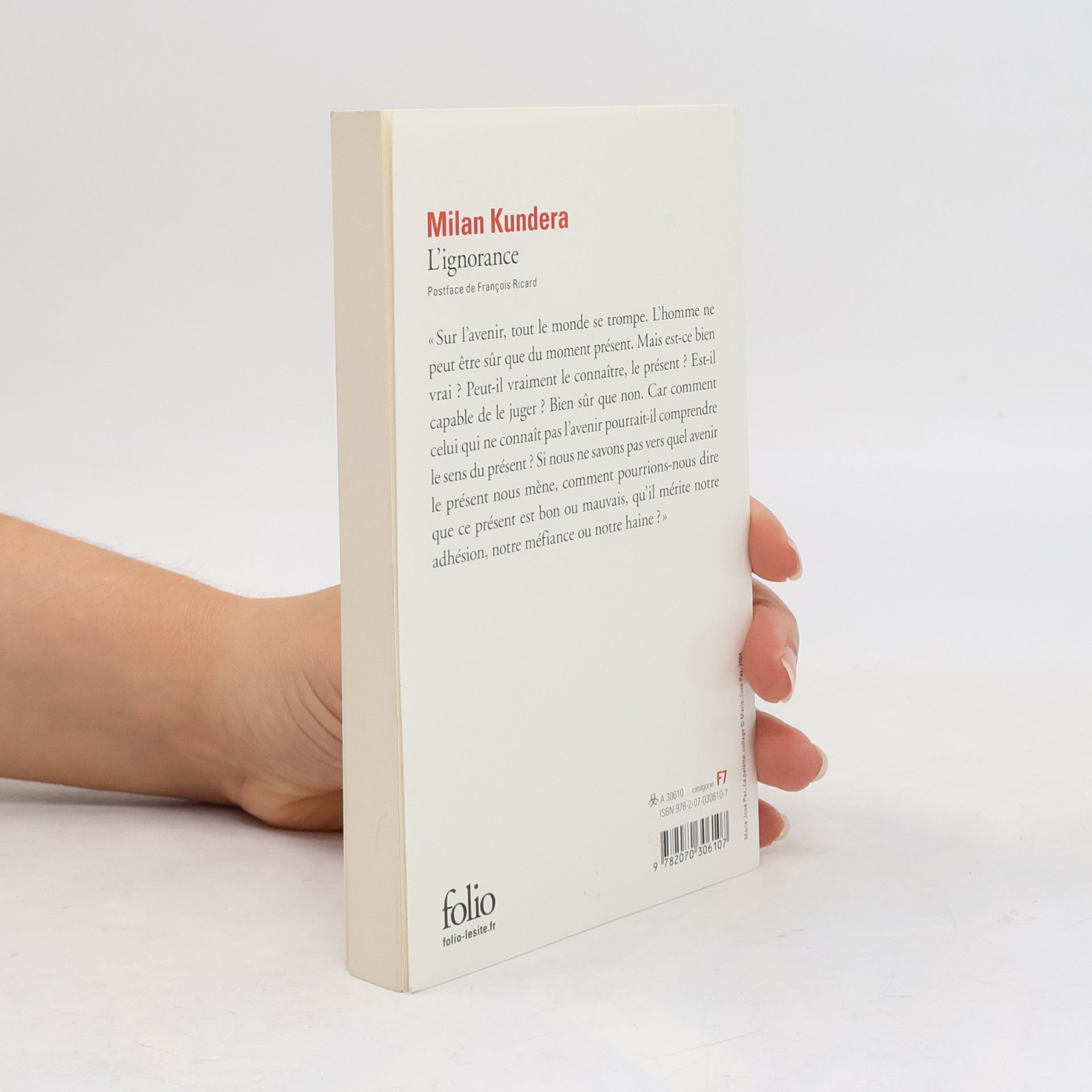 Milan Kundera L'ignorance