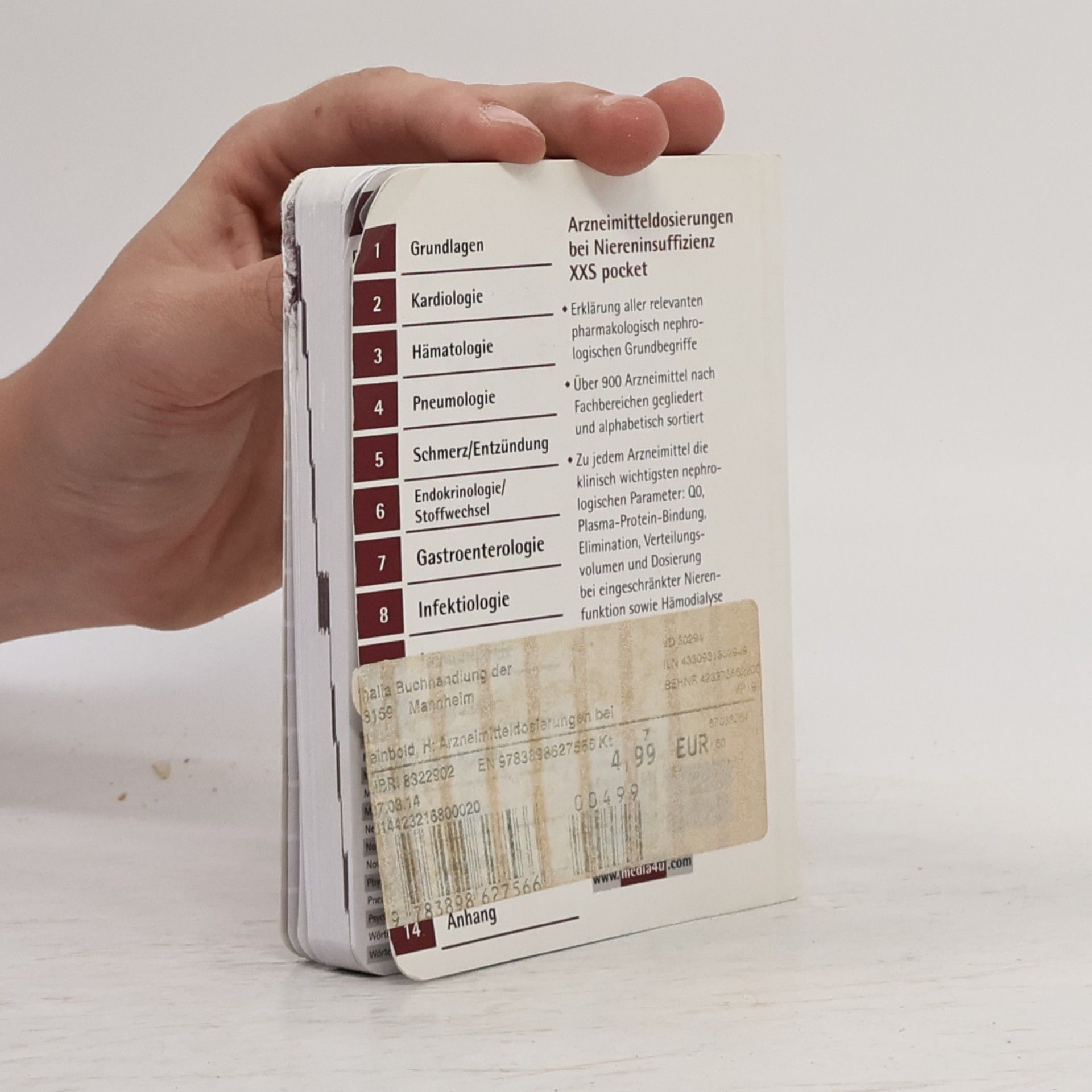 Hartmut Reinbold Arzneimitteldosierungen bei Niereninsuffizienz XXS pocket - 2. Auflage