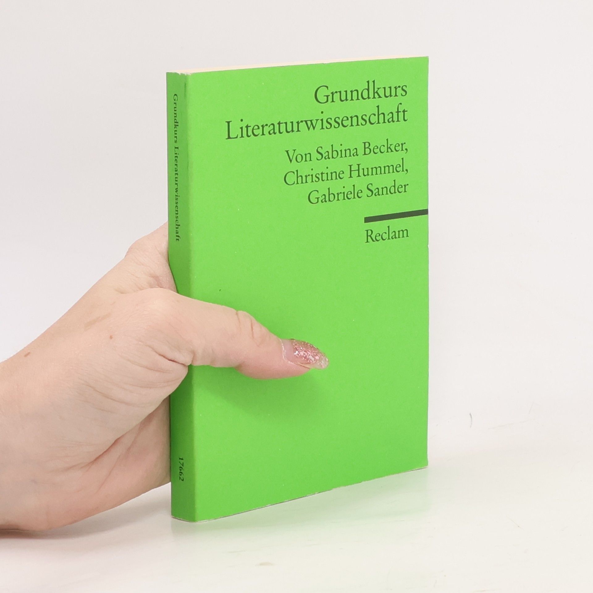 Gabriele Sander Grundkurs Literaturwissenschaft