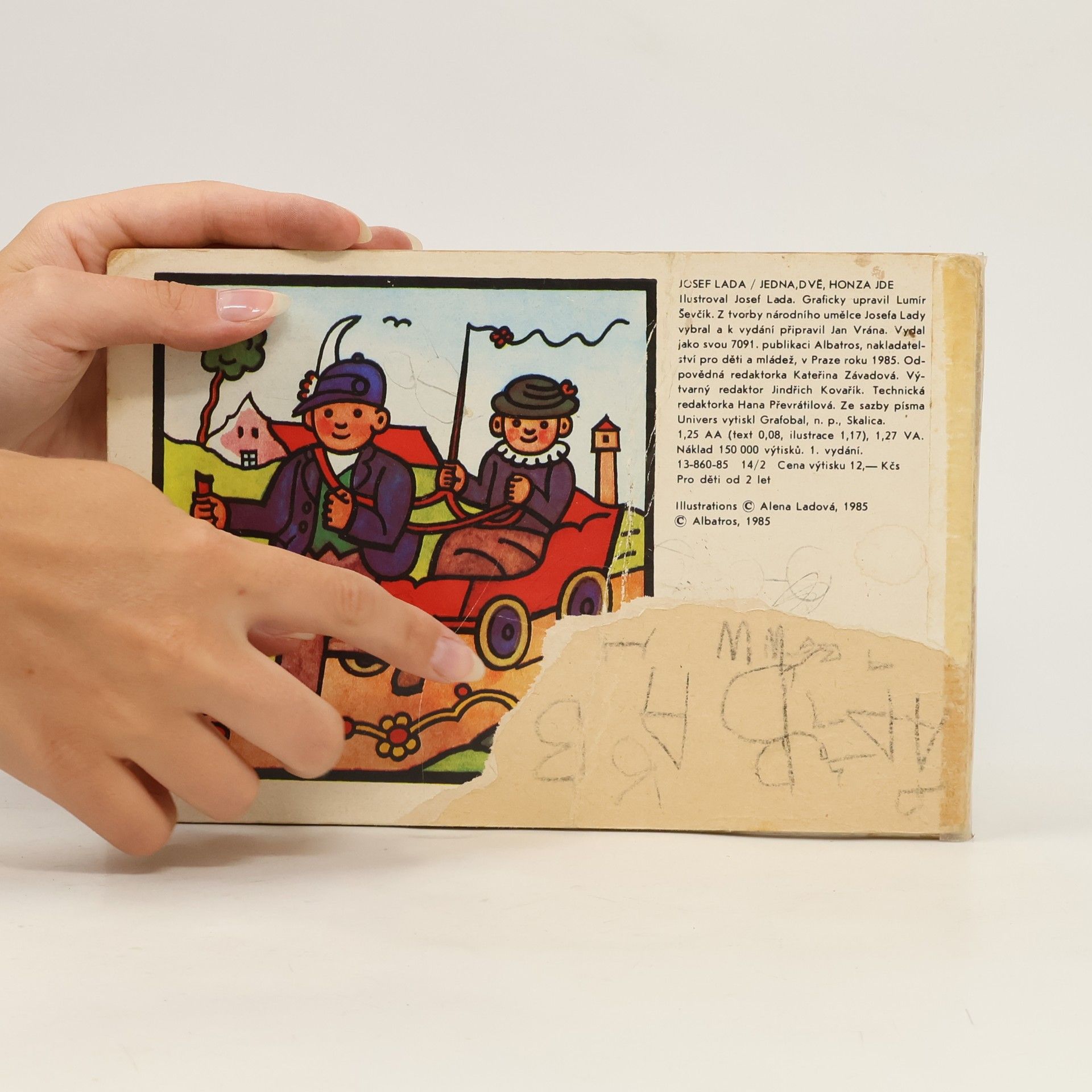 Josef Lada Jedna, dvě, Honza jde