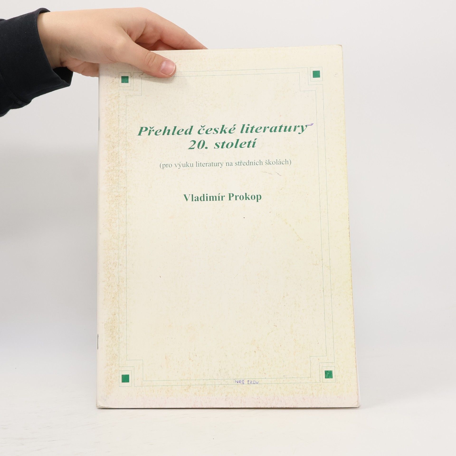 Vladimír Prokop Přehled české literatury 20. století