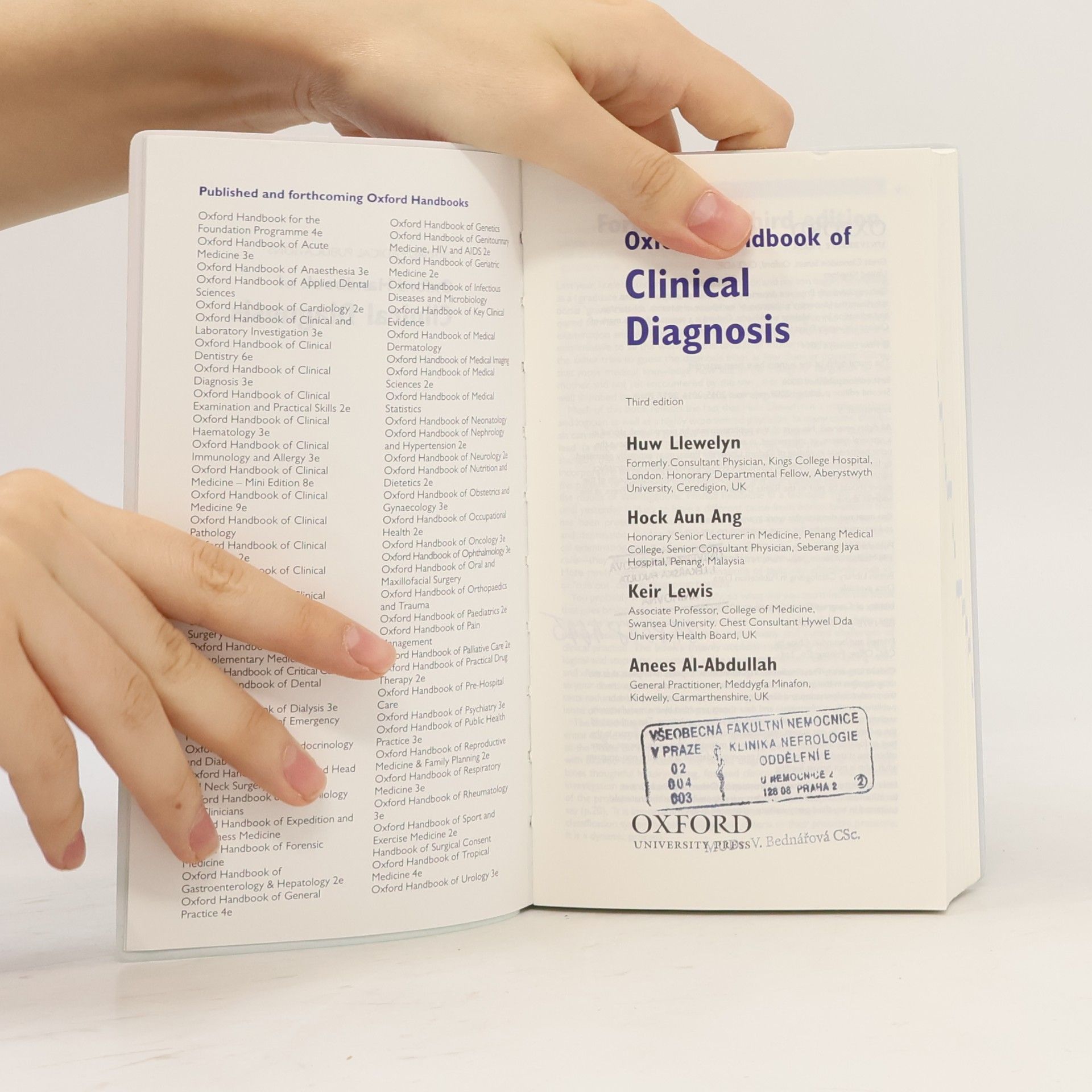 Huw Llewelyn Oxford Handbook of Clinical Diagnosis