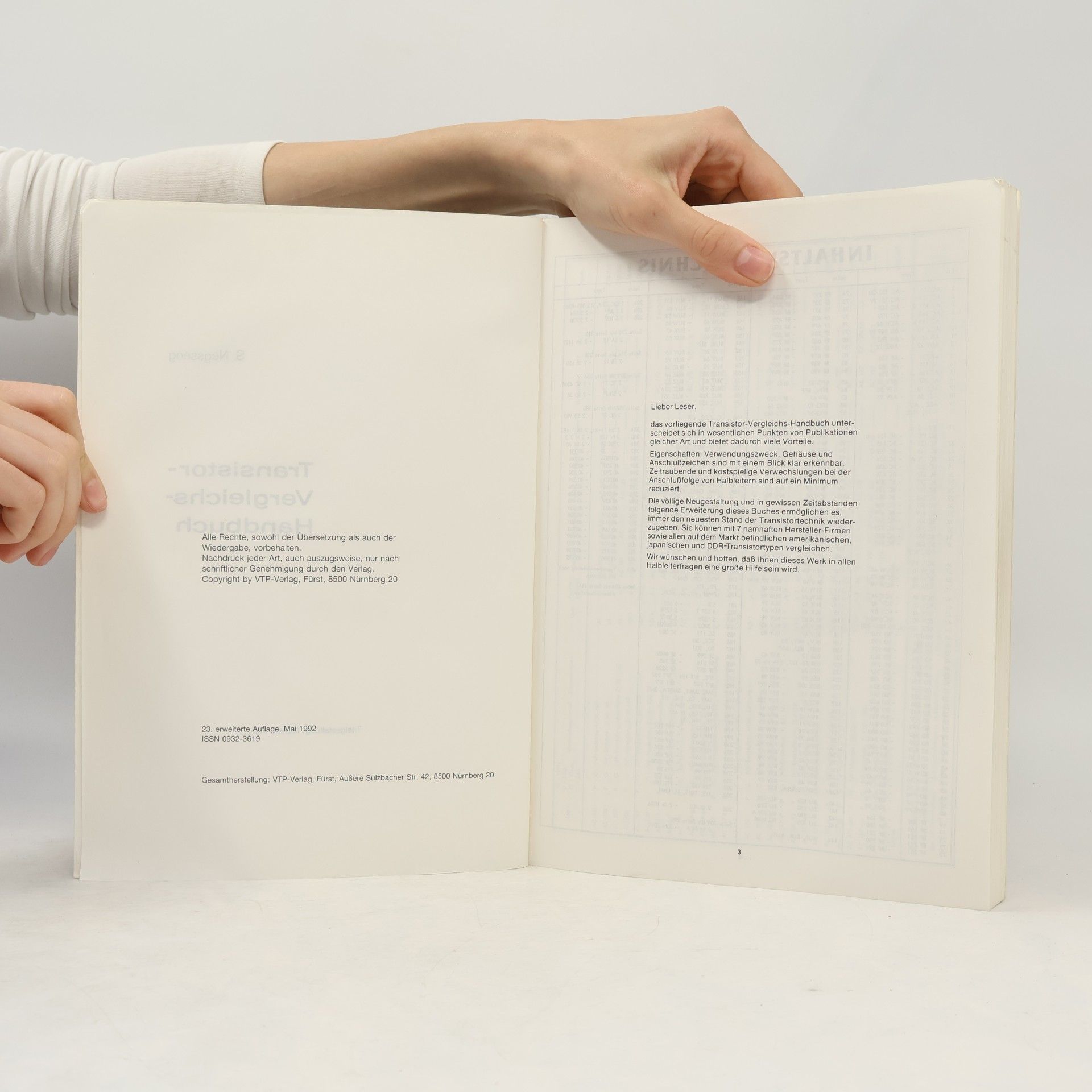 S. Negsseog Transistor-Vergleichshandbuch