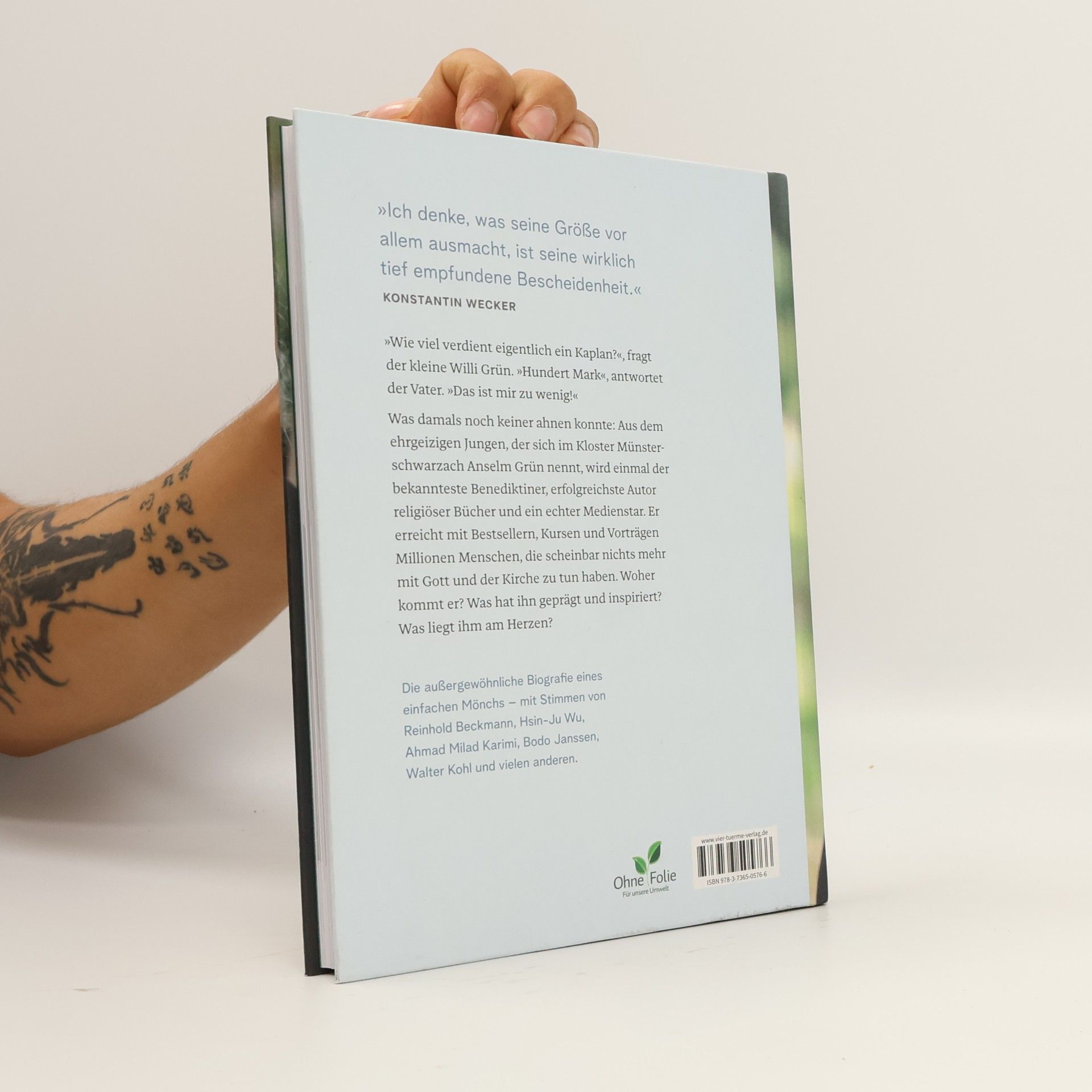 Matthias Slunitschek Mönch und Mensch - Anselm Grün. Die autorisierte Biografie. Pater Anselm Grün berichtet anlässlich seines 80. Geburtstags über sein Leben, seinen Glauben, was ihn geprägt hat und was ihn bewegt