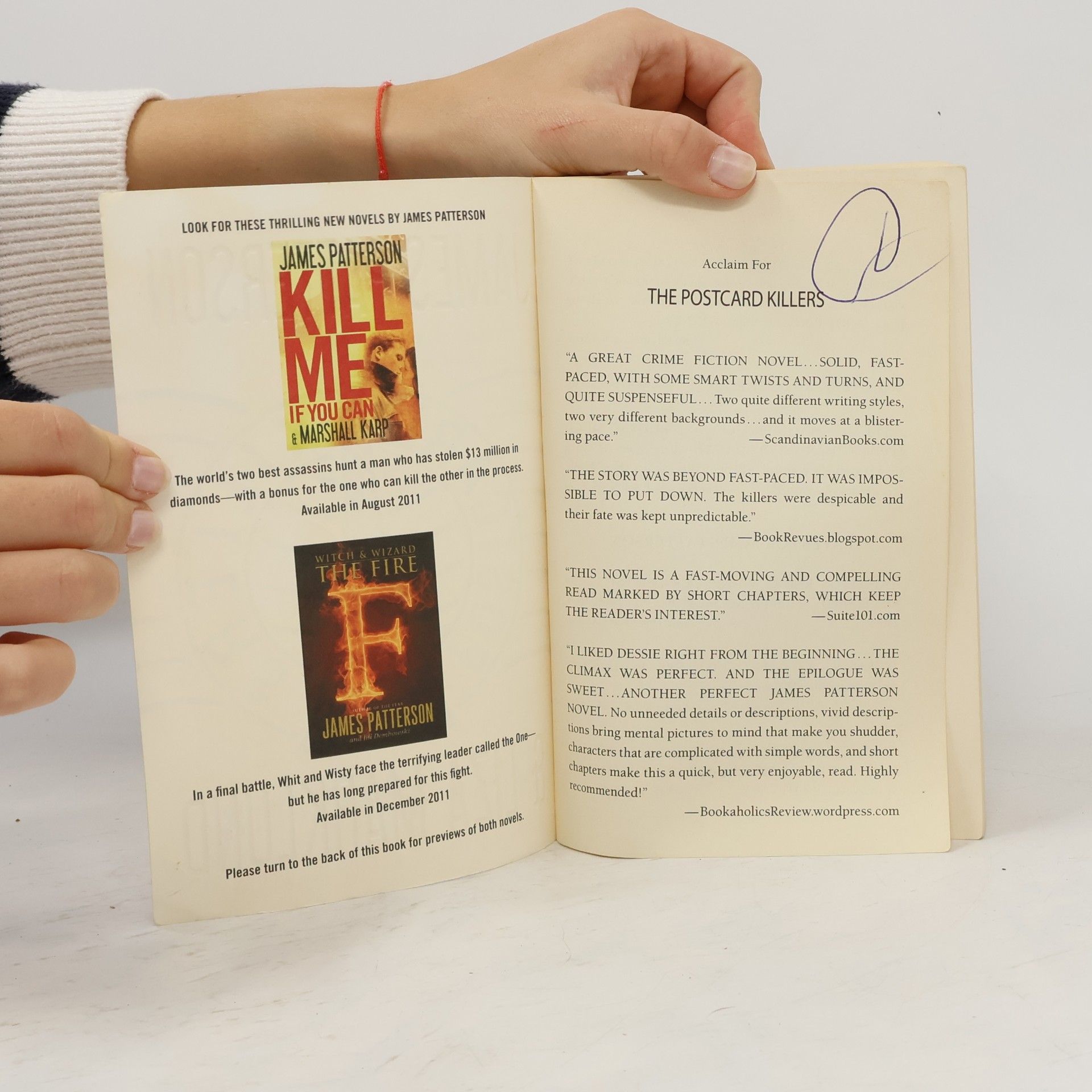James Patterson The postcard killers. A novel