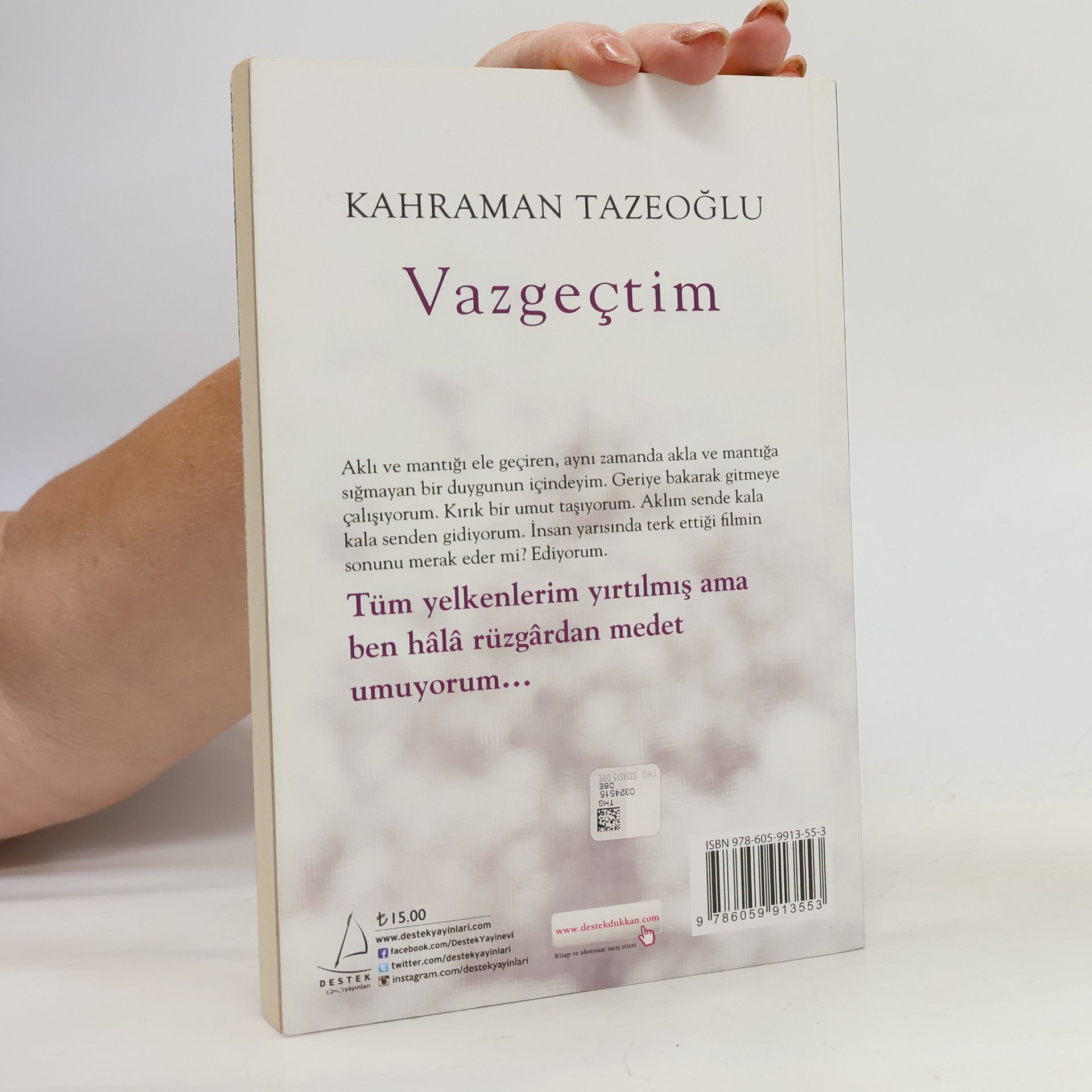 Kahraman Tazeoglu Vazgectim - insan sebepsiz yere terk eder mi sevdigini?