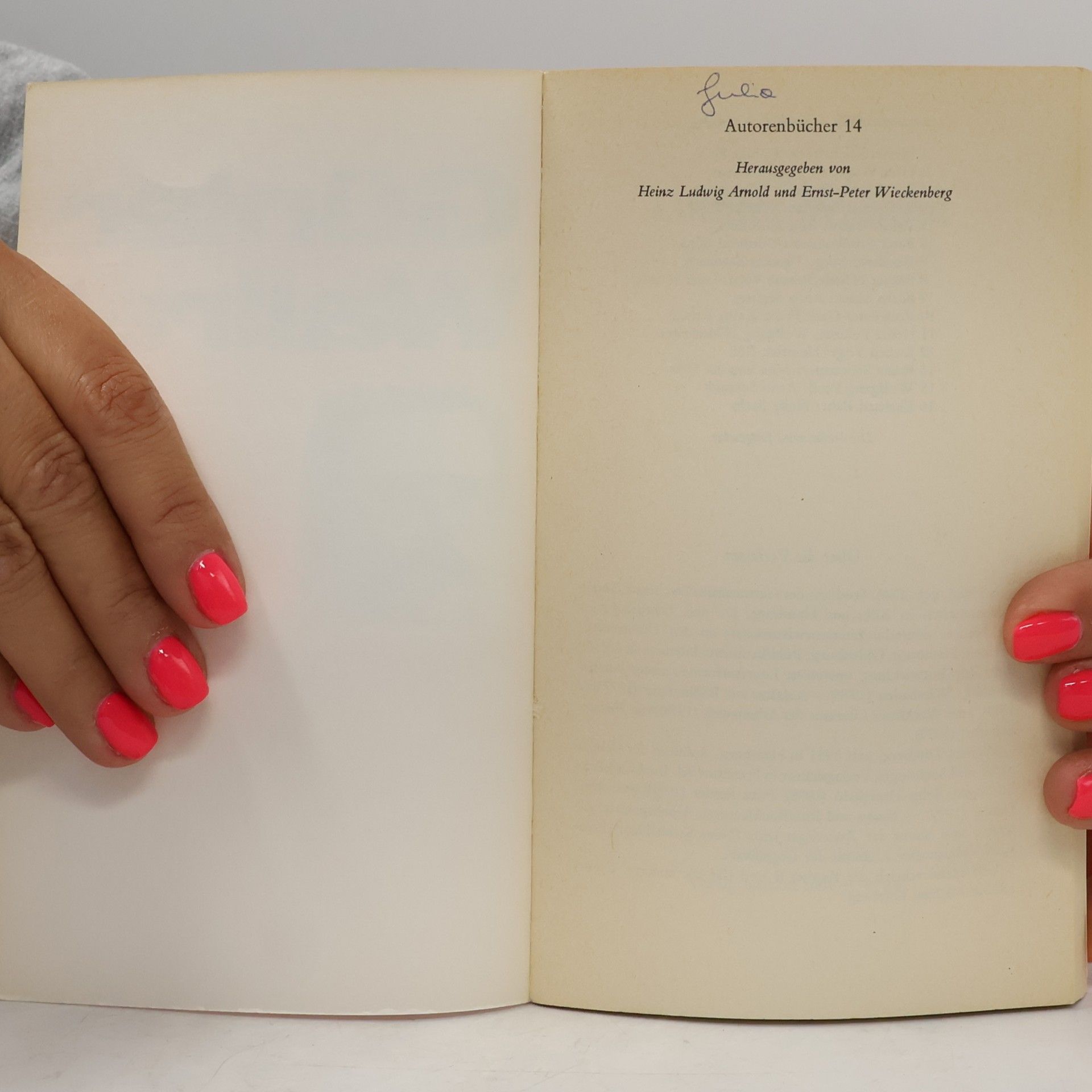 Ulla Hahn Autorenbücher - 14: Günter Wallraff