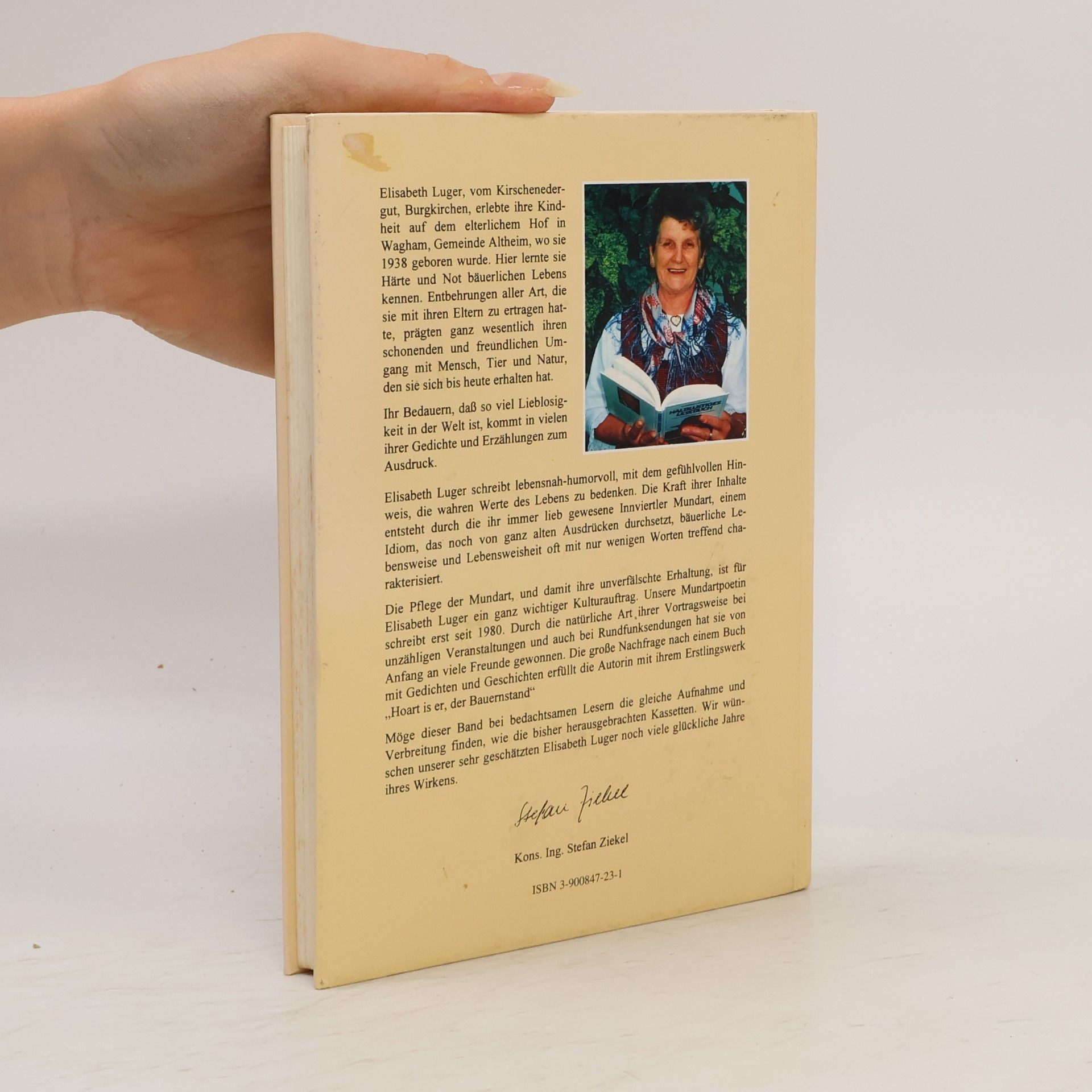 Elisabeth Lüger Hoart is er, der Bauernstand