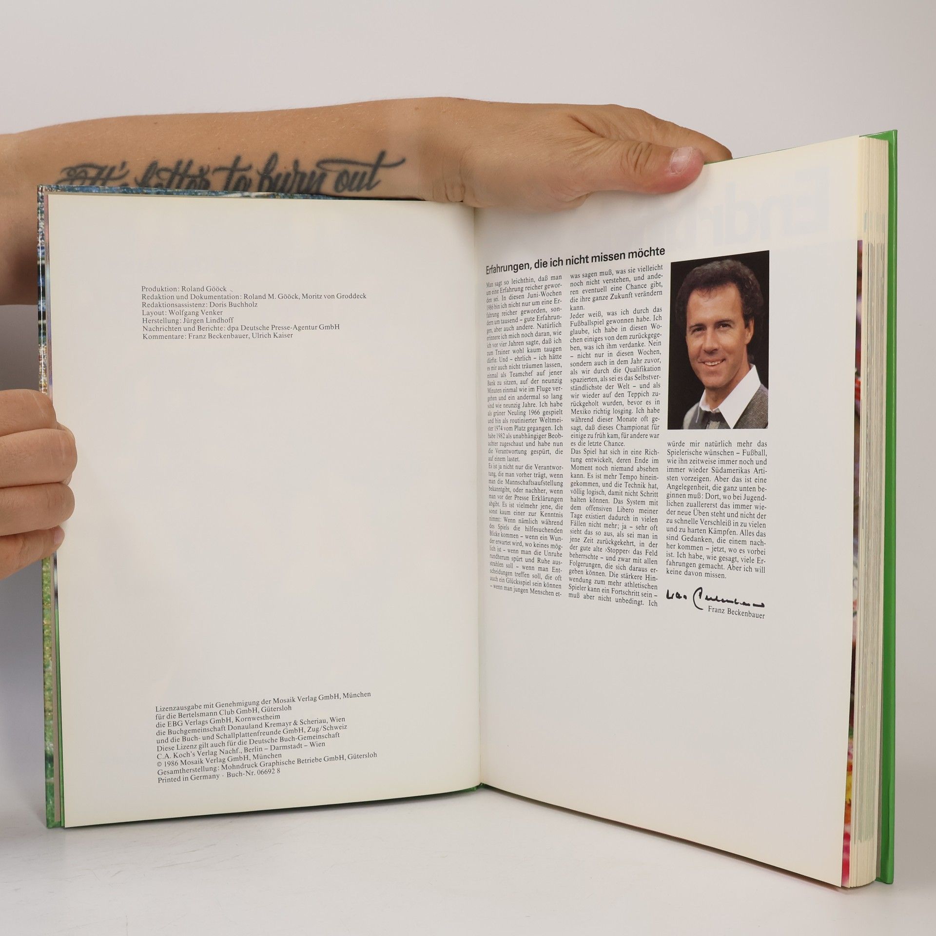 Franz Beckenbauer Fußball-WM 1986