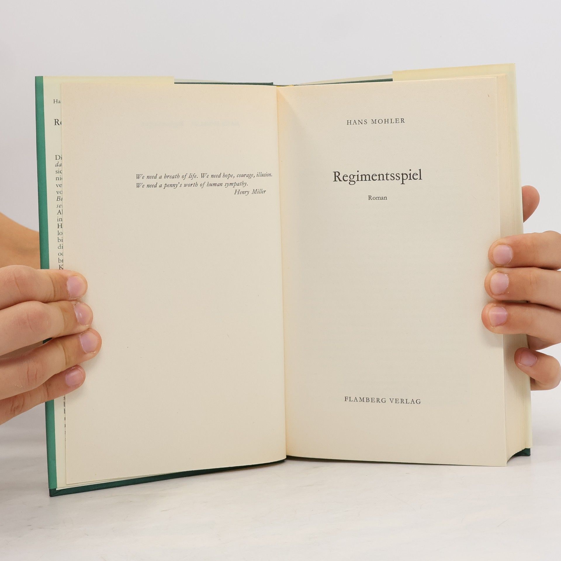 Hans Mohler Regimentsspiel
