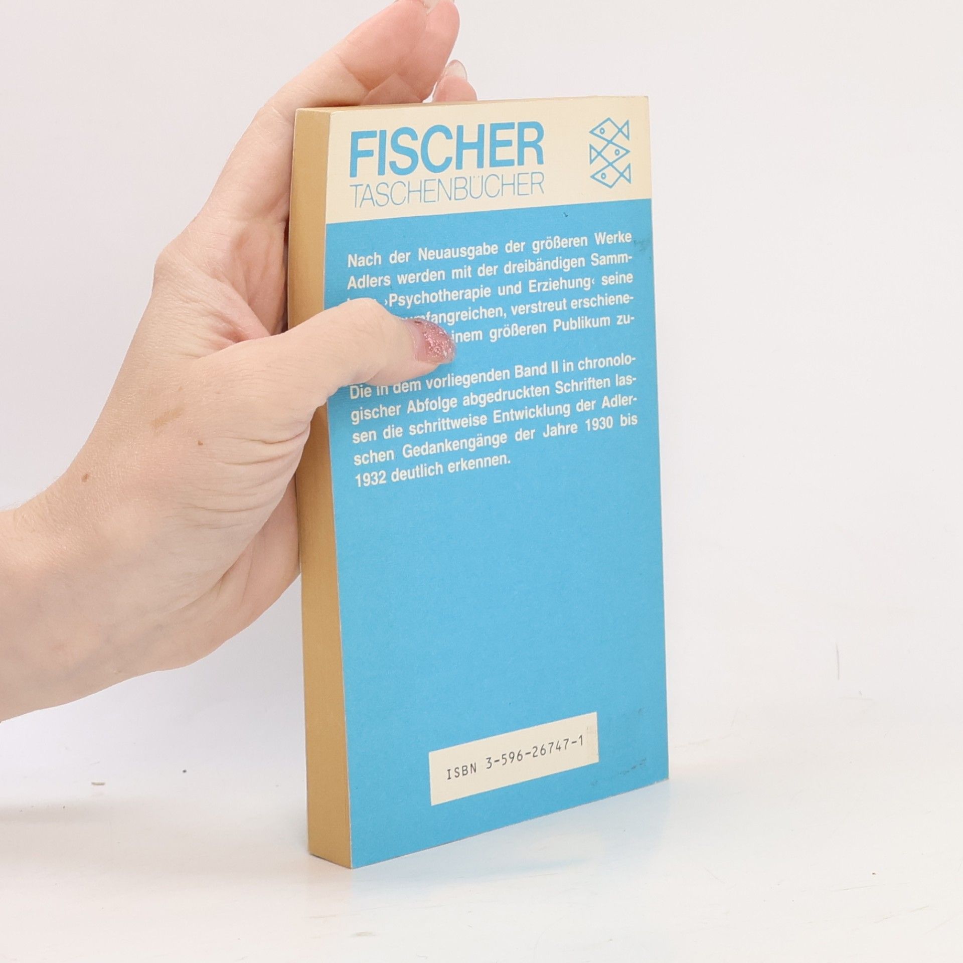 Alfred Adler Psychotherapie und Erziehung