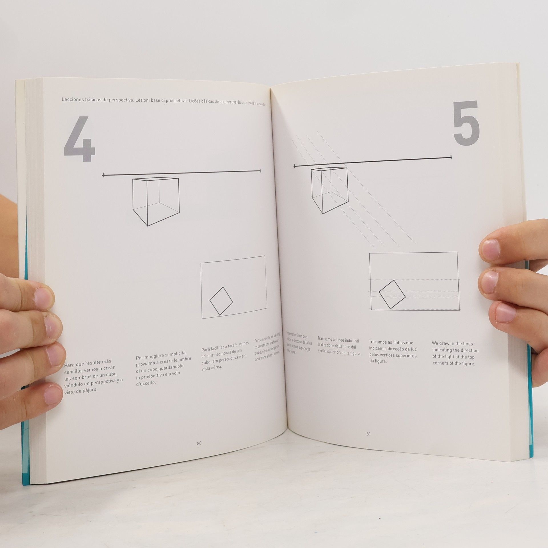 Prospettive. Disegni, schizzi e tecniche fase per fase. Ediz. italiana, inglese, spagnola e portoghese