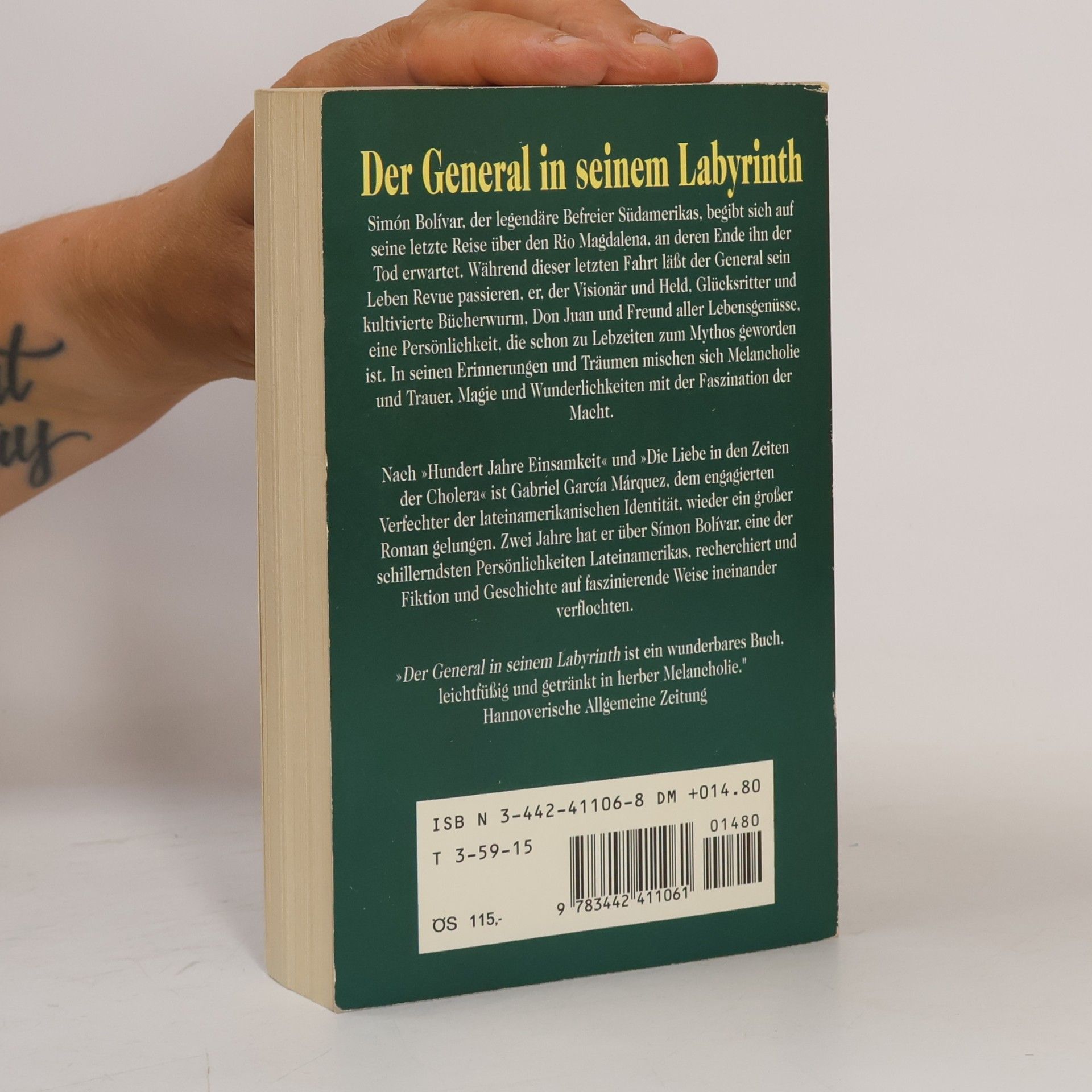 Gabriel García Márquez Der General in seinem Labyrinth