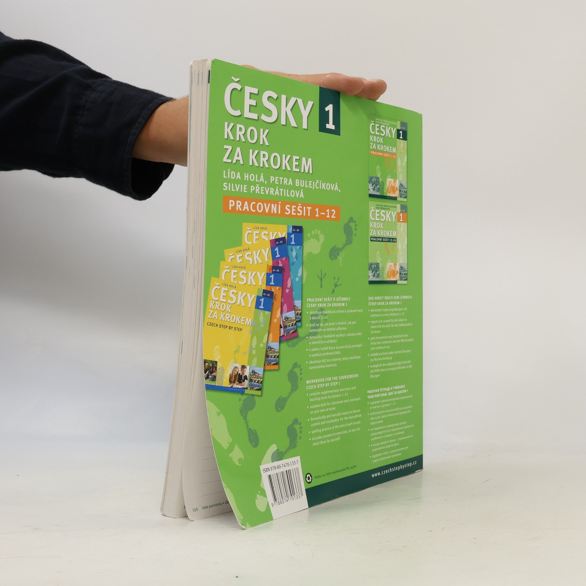 Lída Holá Česky krok za krokem 1. A1-A2. Pracovní sešit 1-12