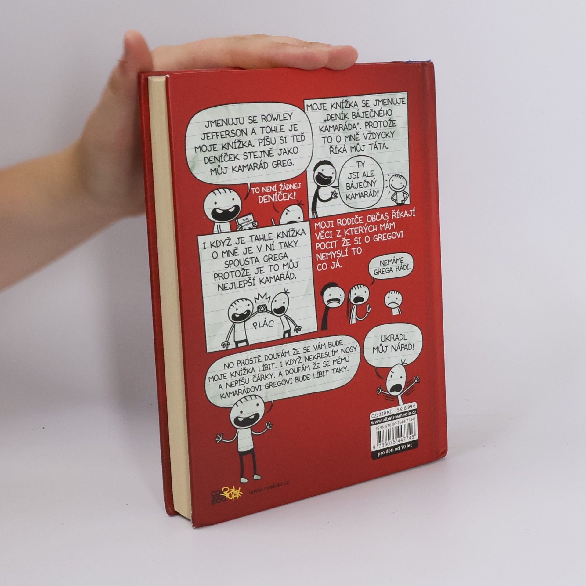 Jeff Kinney Deník báječného kamaráda. Píše Rowley Jefferson