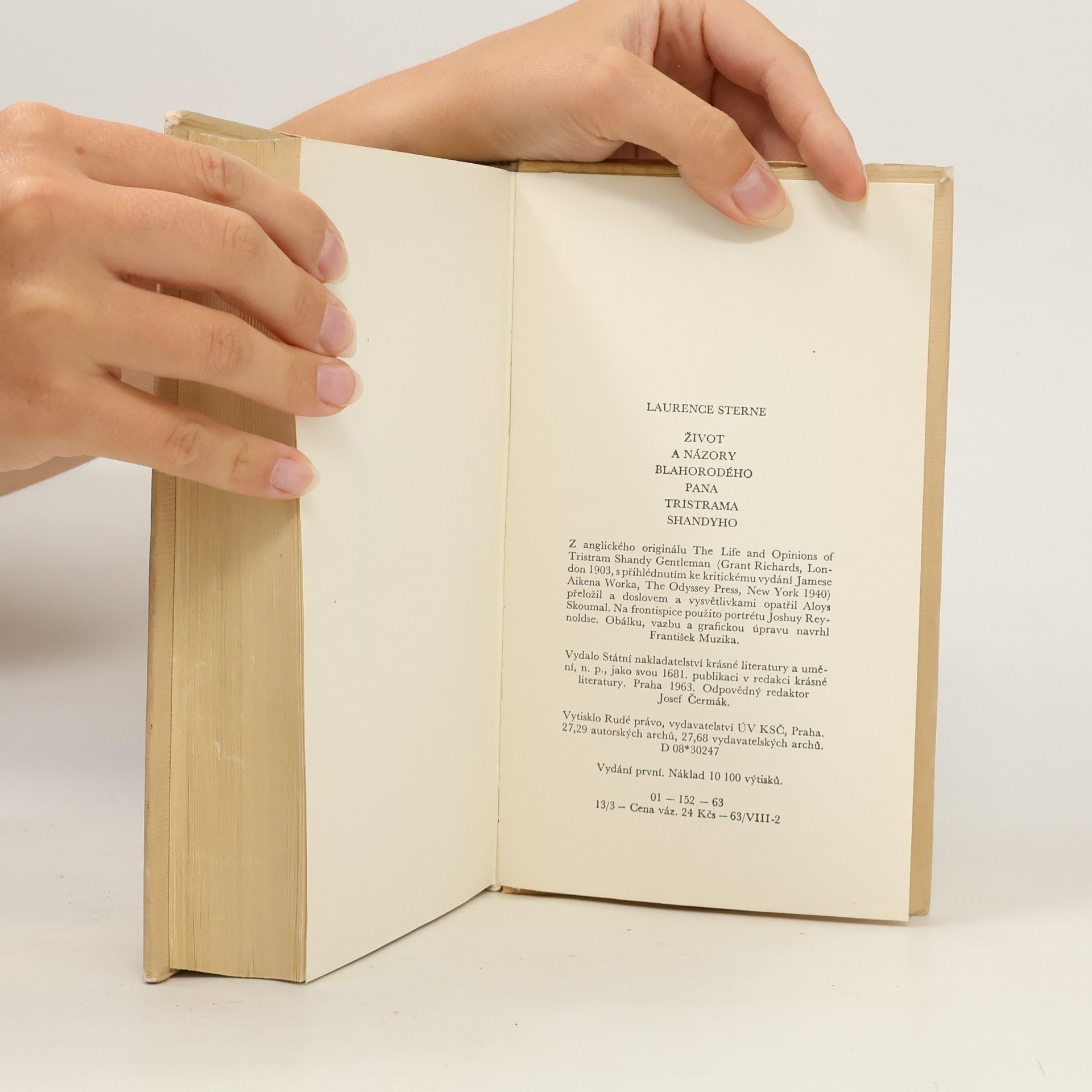 Laurence Sterne Život a názory blahorodého pana Tristrama Shandyho