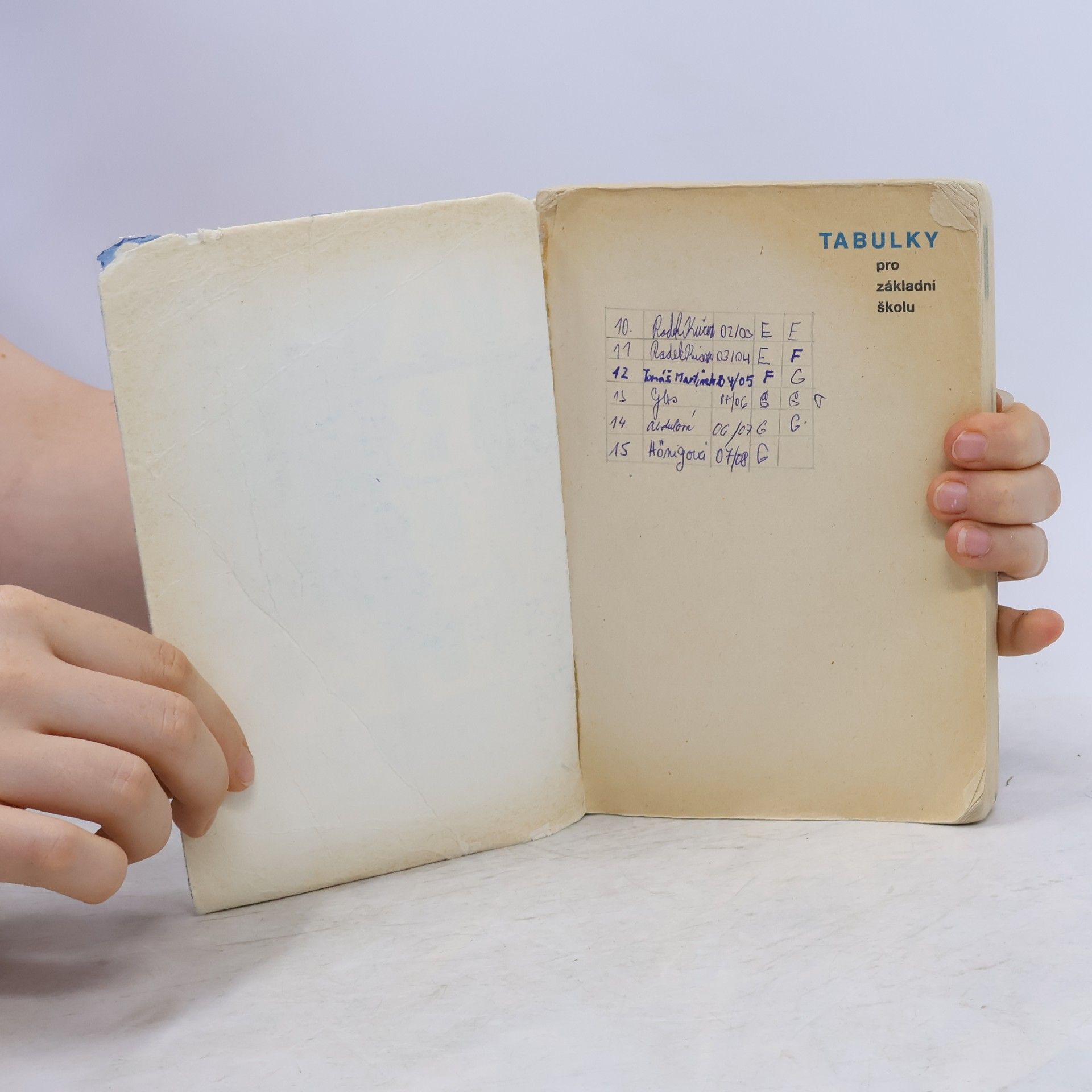 Autores varios Tabulky pro základní školu