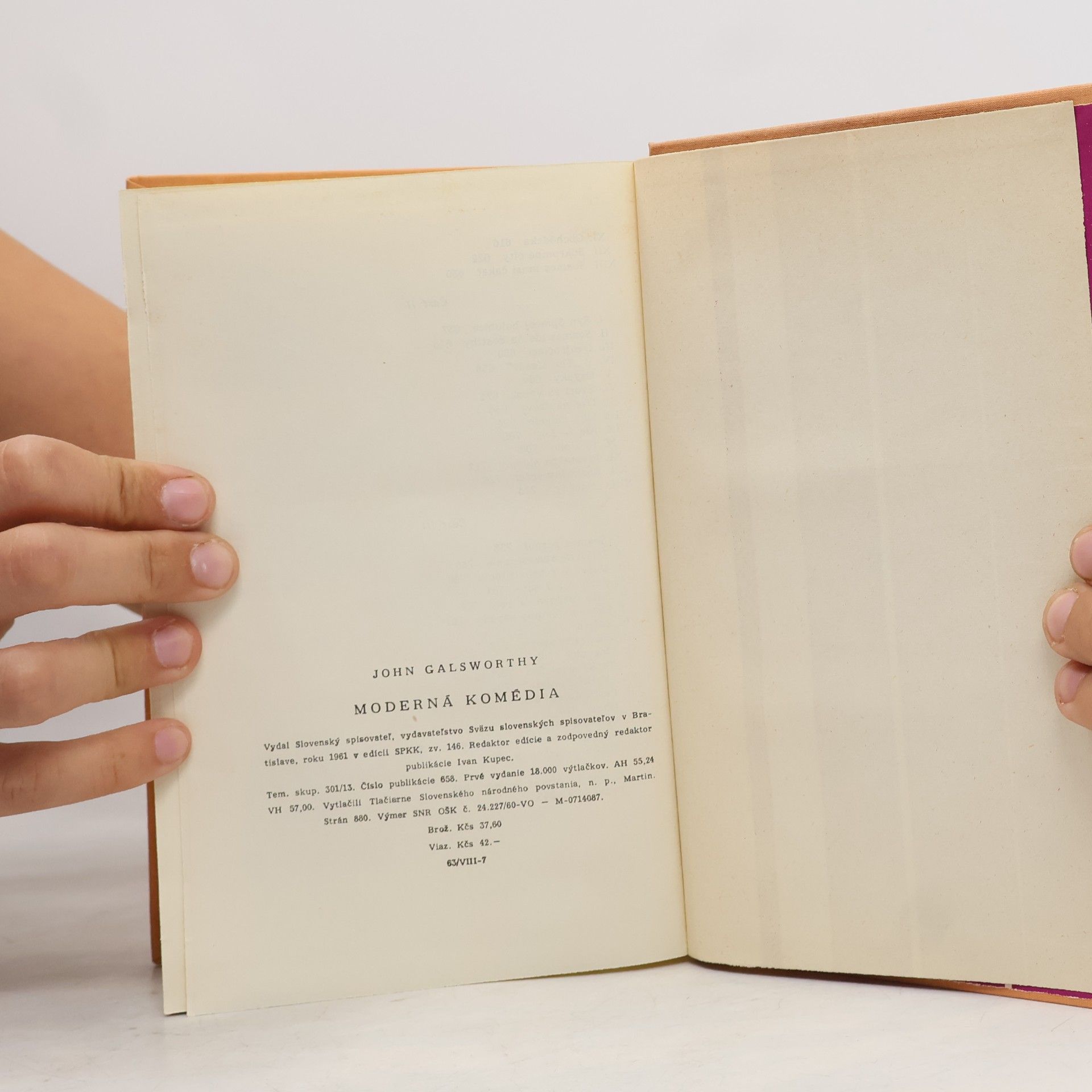 John Galsworthy Moderná komédia