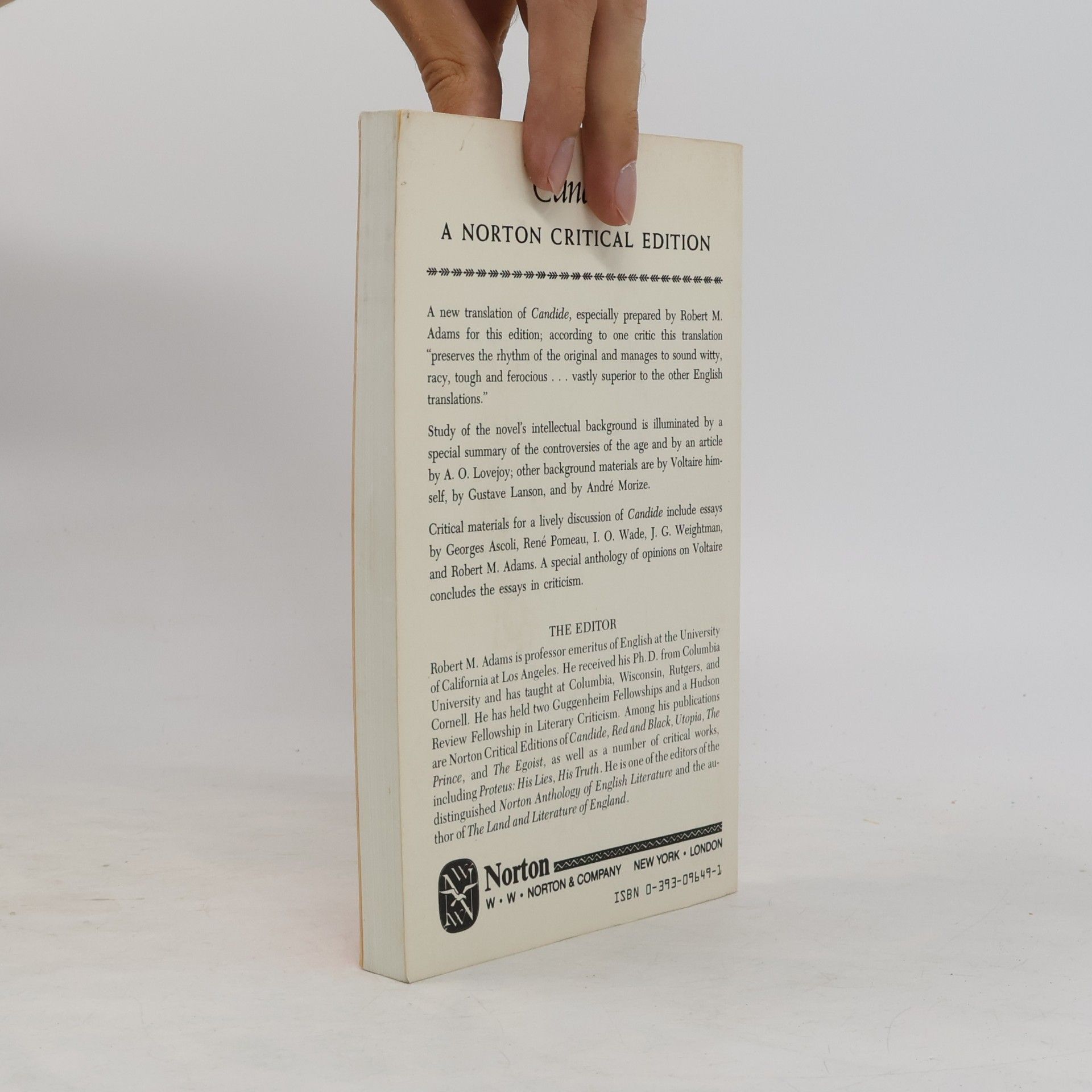Voltaire Norton Critical Editions: Candide