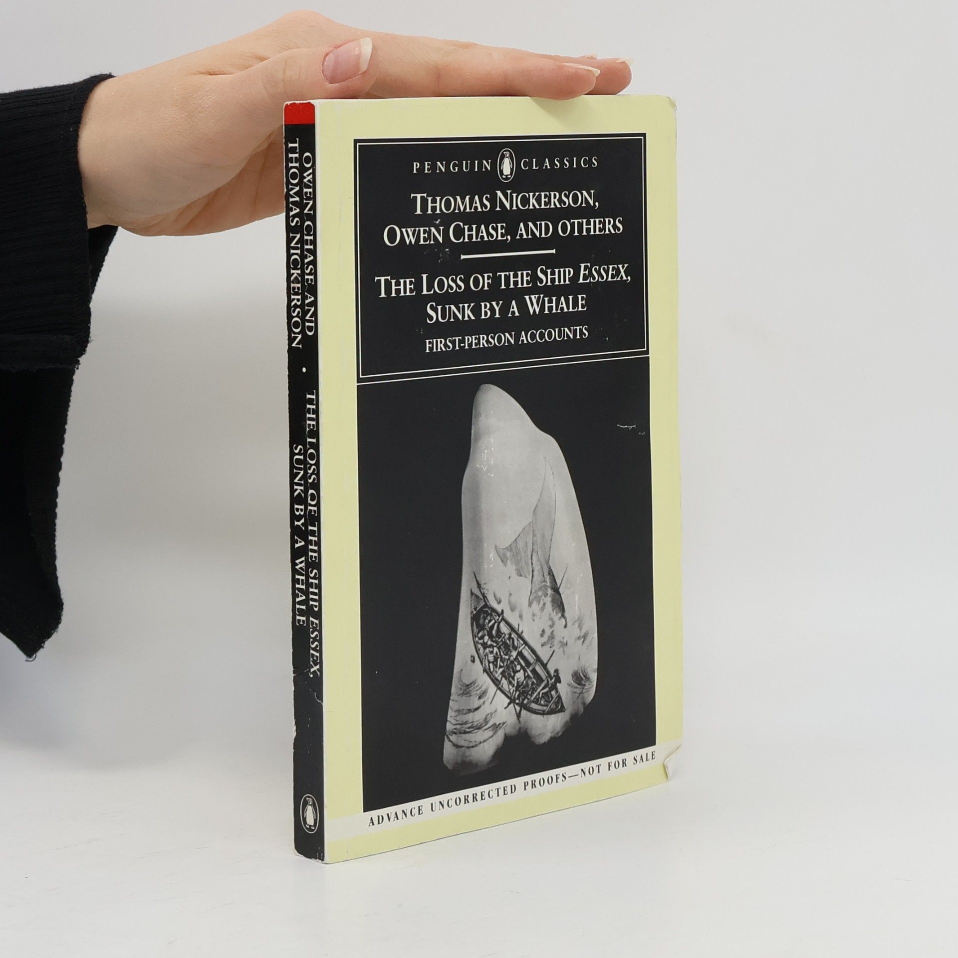 Thomas Nickerson he Loss of the Ship Essex, Sunk by a Whale: First-Person Accounts