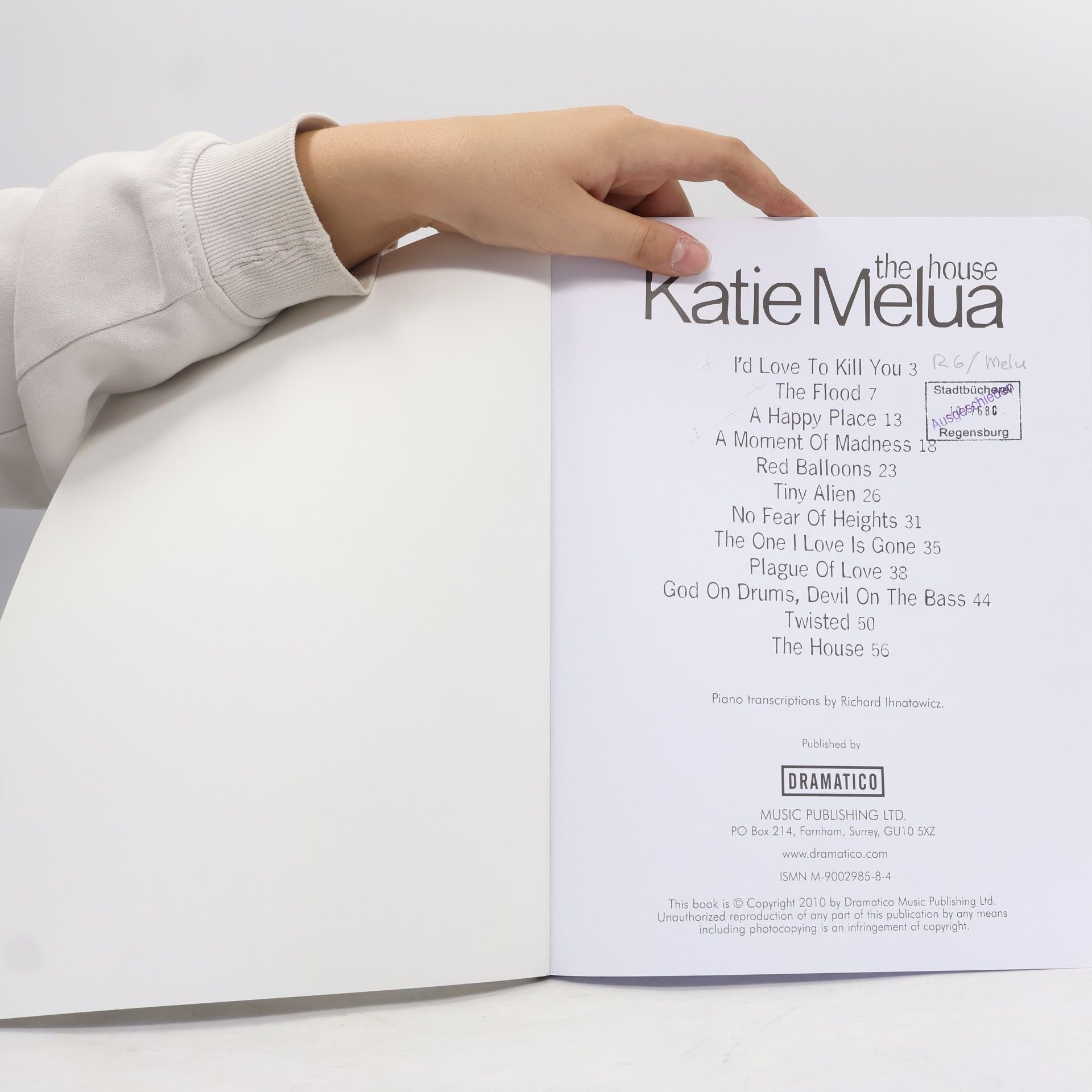 Katie Melua Katie Melua The House Pvg Book