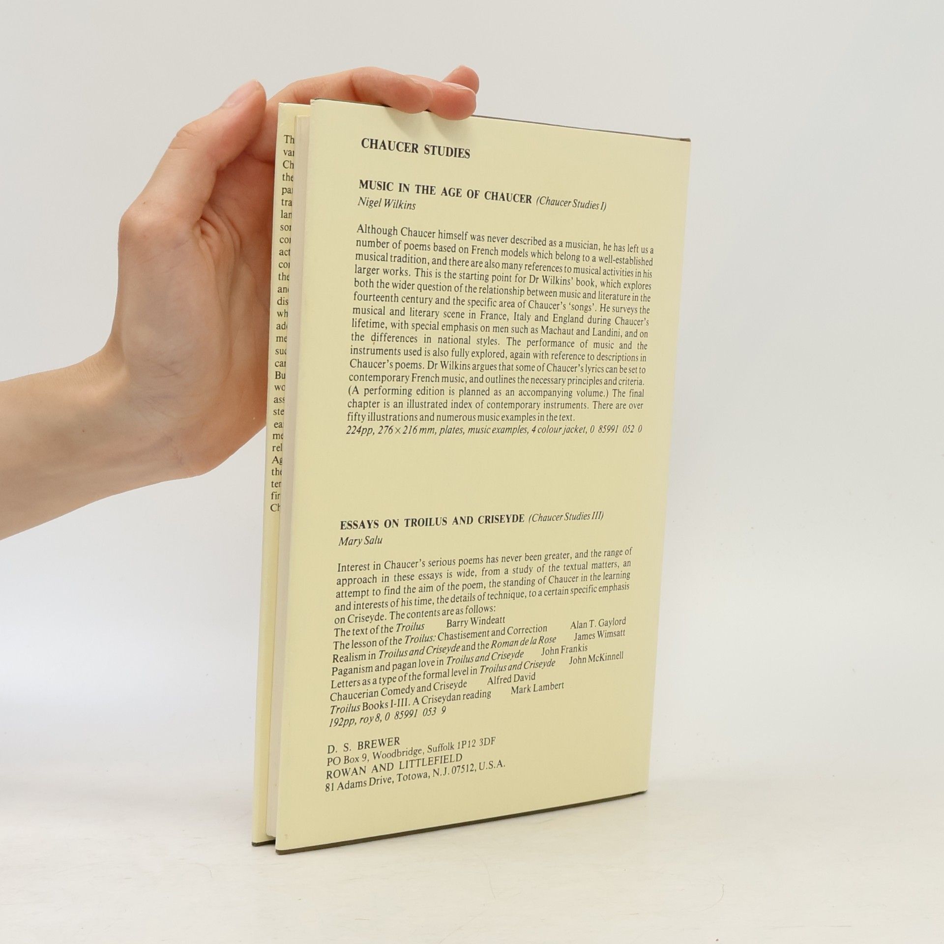 J. D. Burnley Chaucer Studies - 2: Chaucer's Language and the Philosophers' Tradition