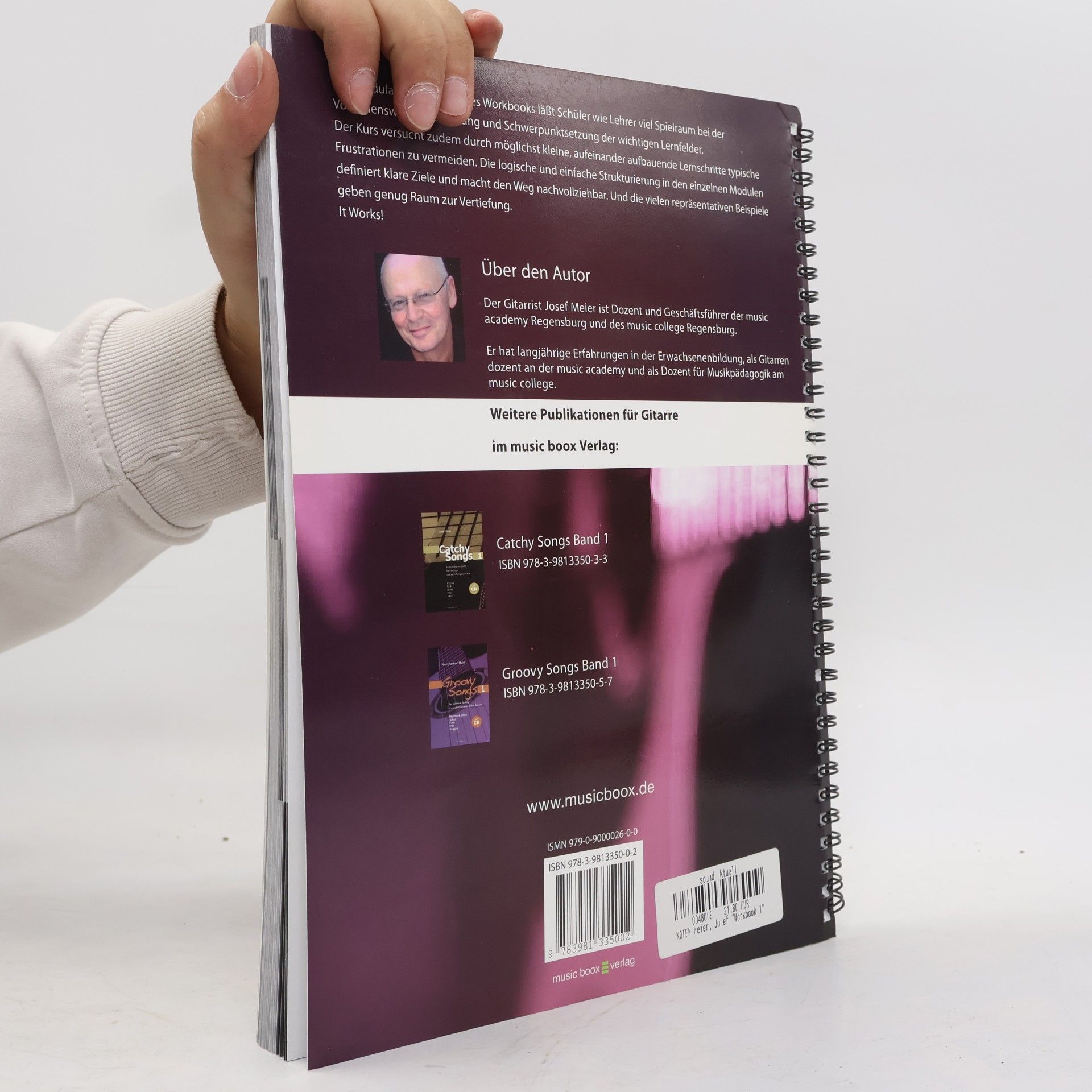 Josef Meier Workbook Gitarre Band 1: Ein Gitarrenkurs für Einsteiger
