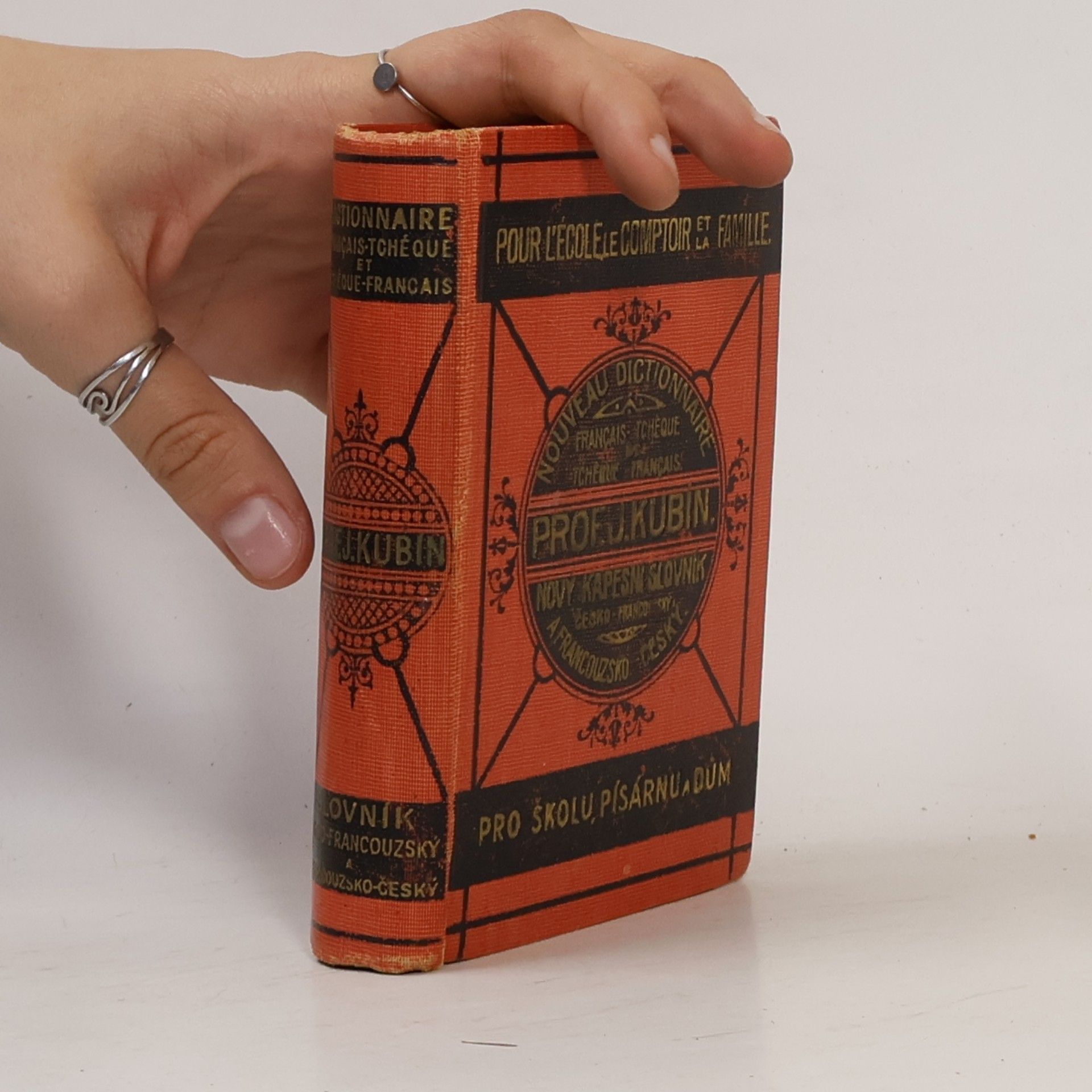 Josef Kubín Nový kapesní slovník česko-francouzský a francouzsko-český
