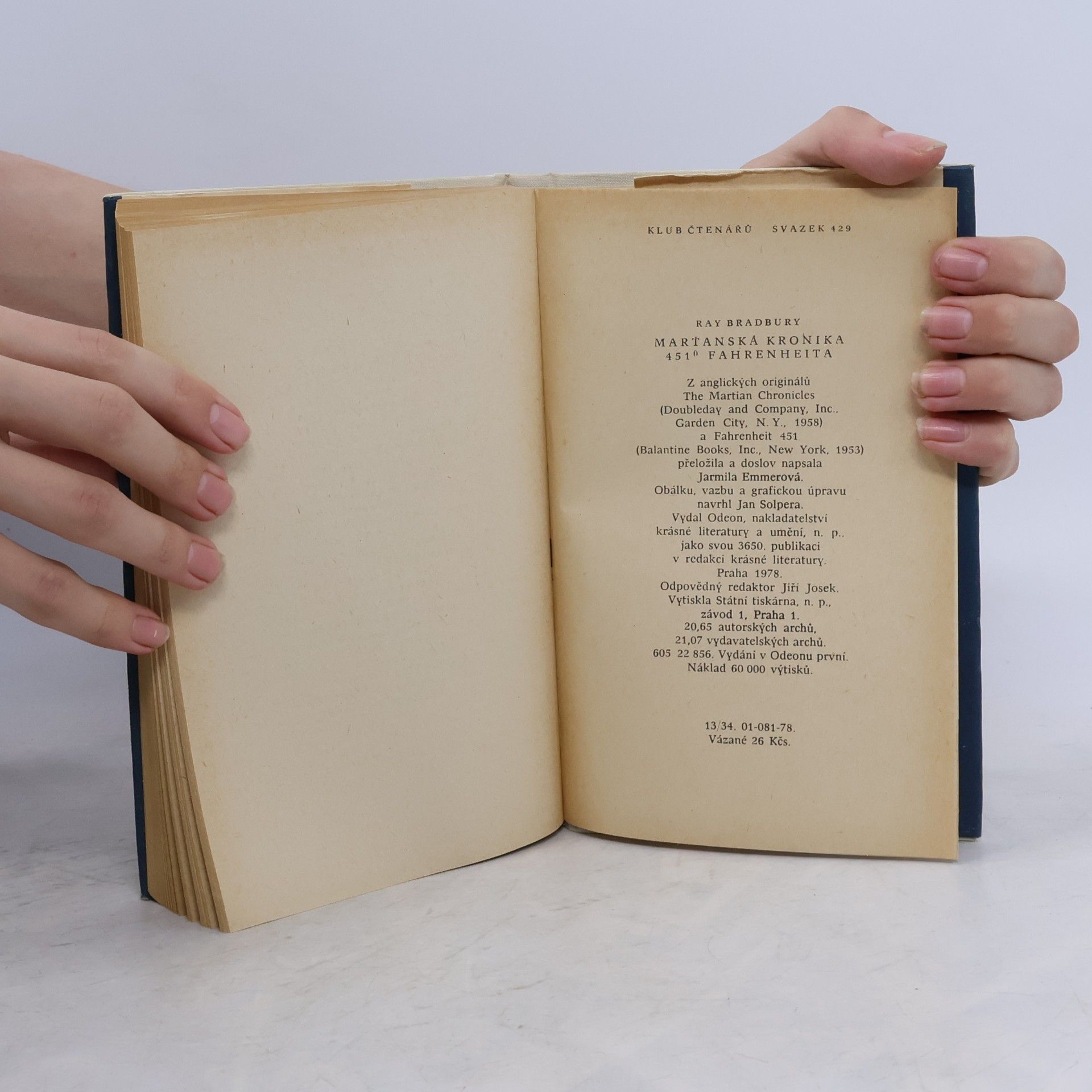 Ray Bradbury Marťanská kronika. 451° Fahrenheita