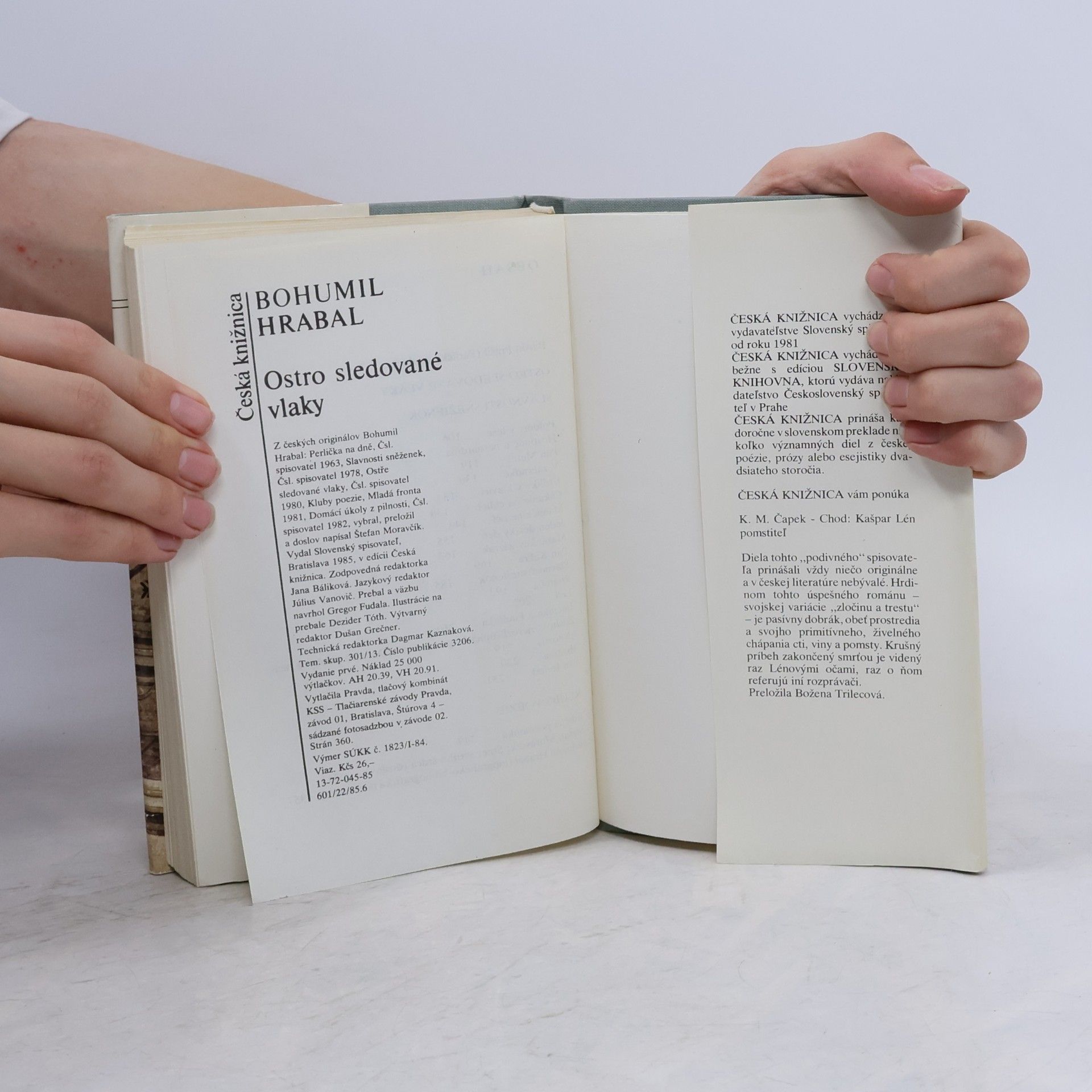 Bohumil Hrabal Ostro sledované vlaky