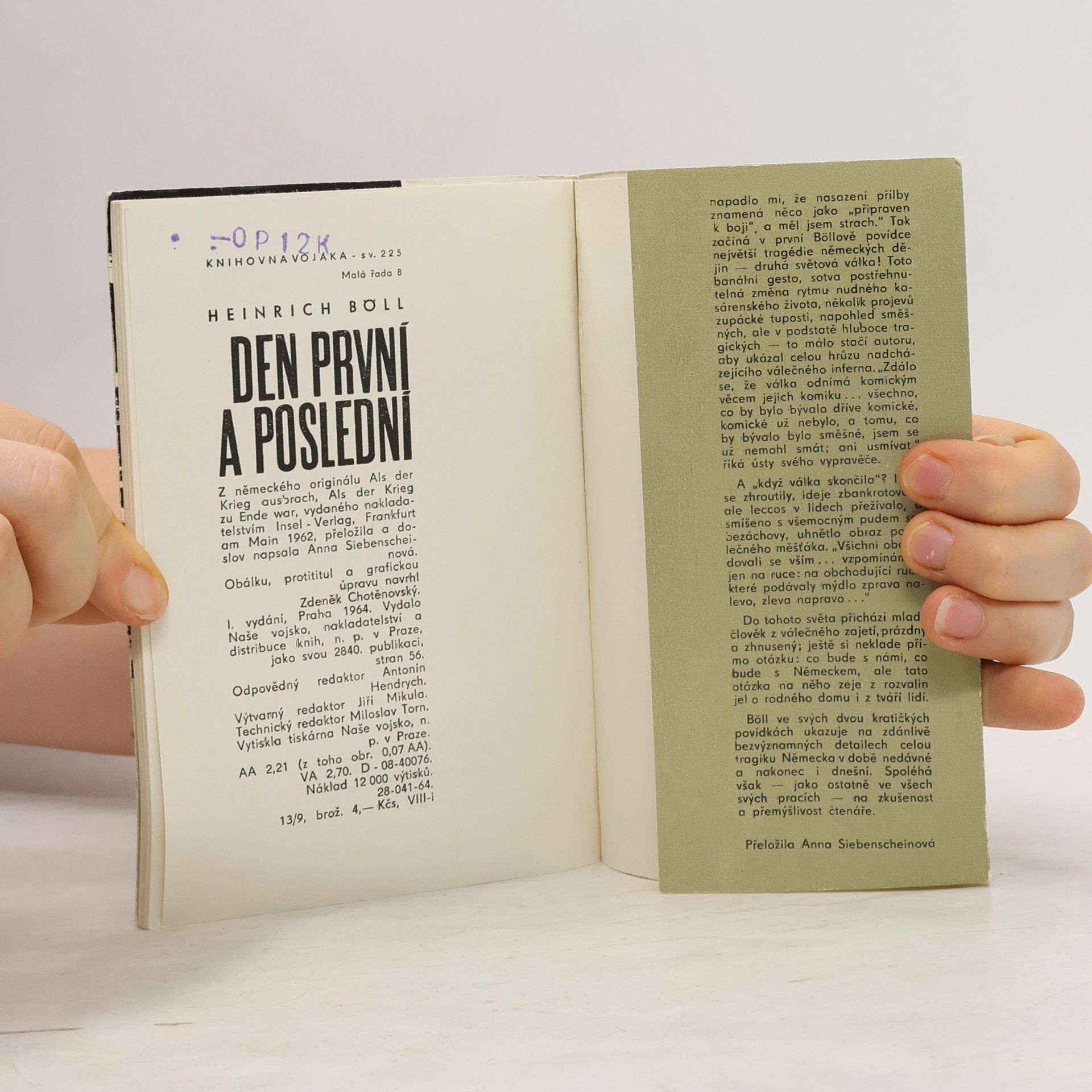 Heinrich Böll Den první a poslední