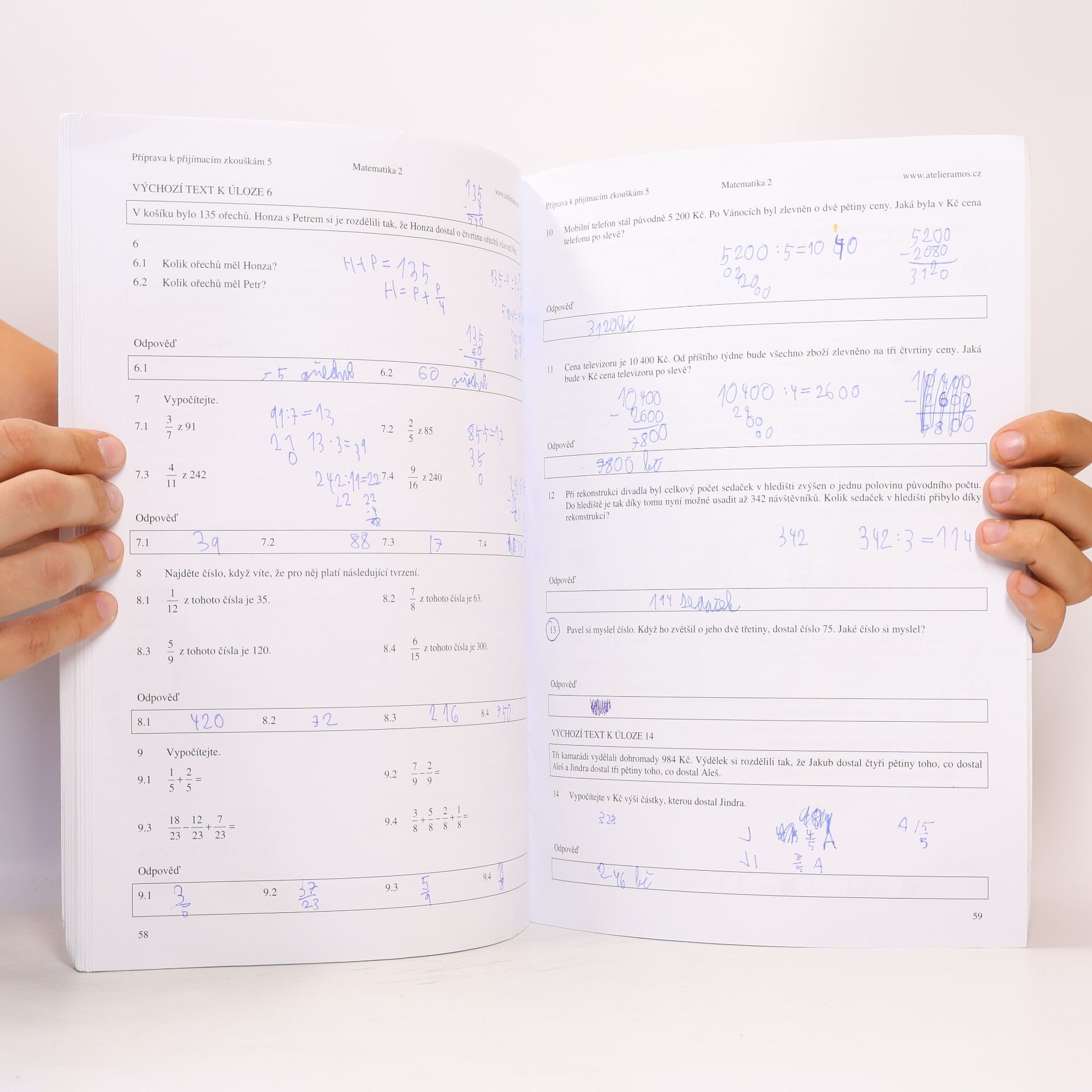 Kolektiv autorů Příprava k přijímacím zkouškám na osmiletá gymnázia. Český jazyk a matematika 2