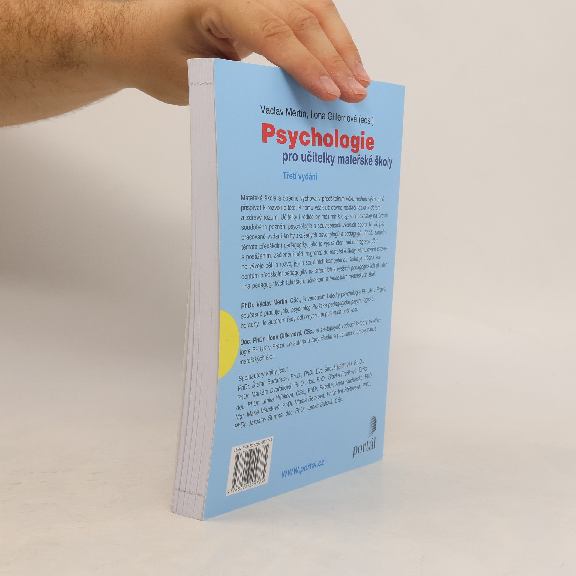 Václav Mertin Psychologie pro učitelky mateřské školy
