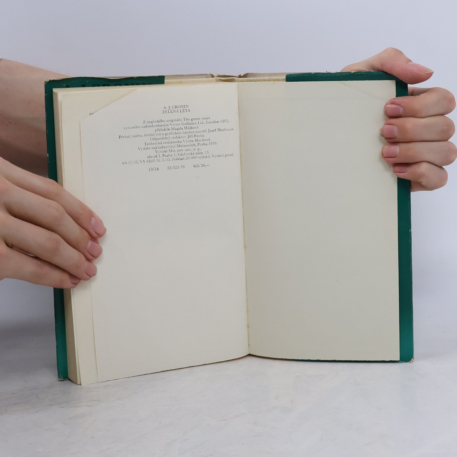 A. J. Cronin Zelená léta