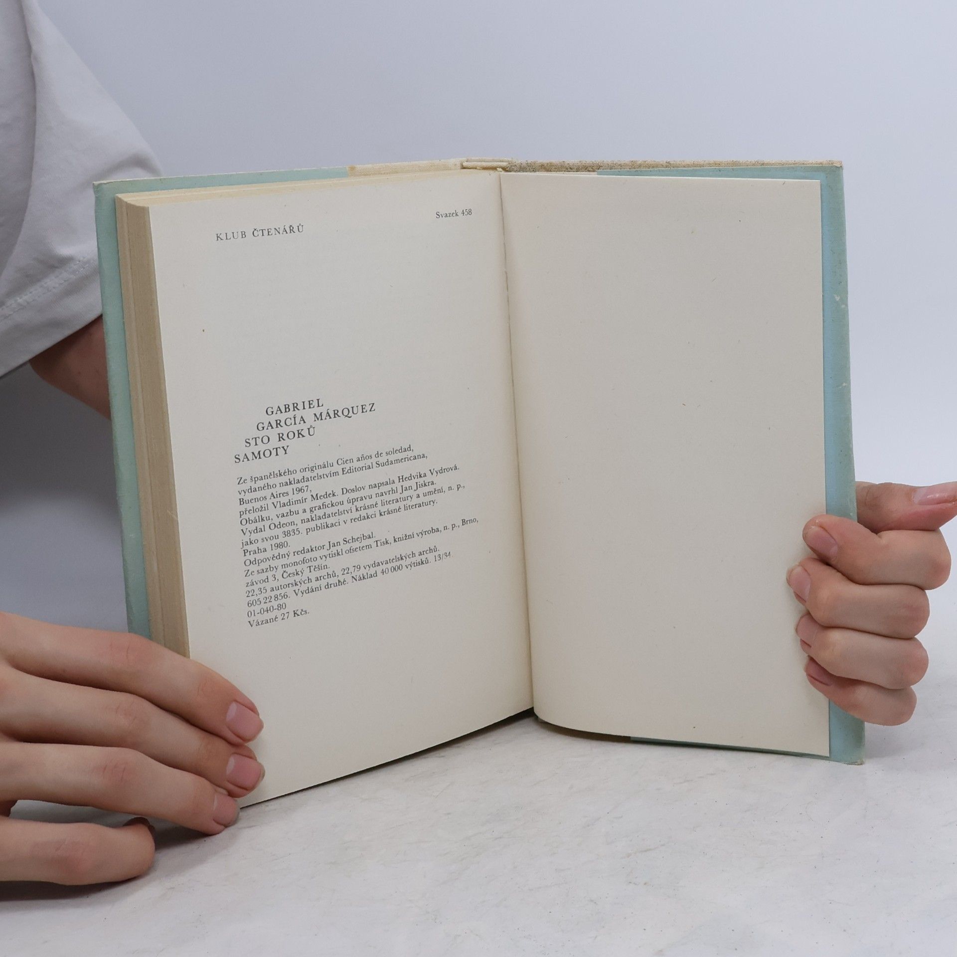 Gabriel García Márquez Sto roků samoty