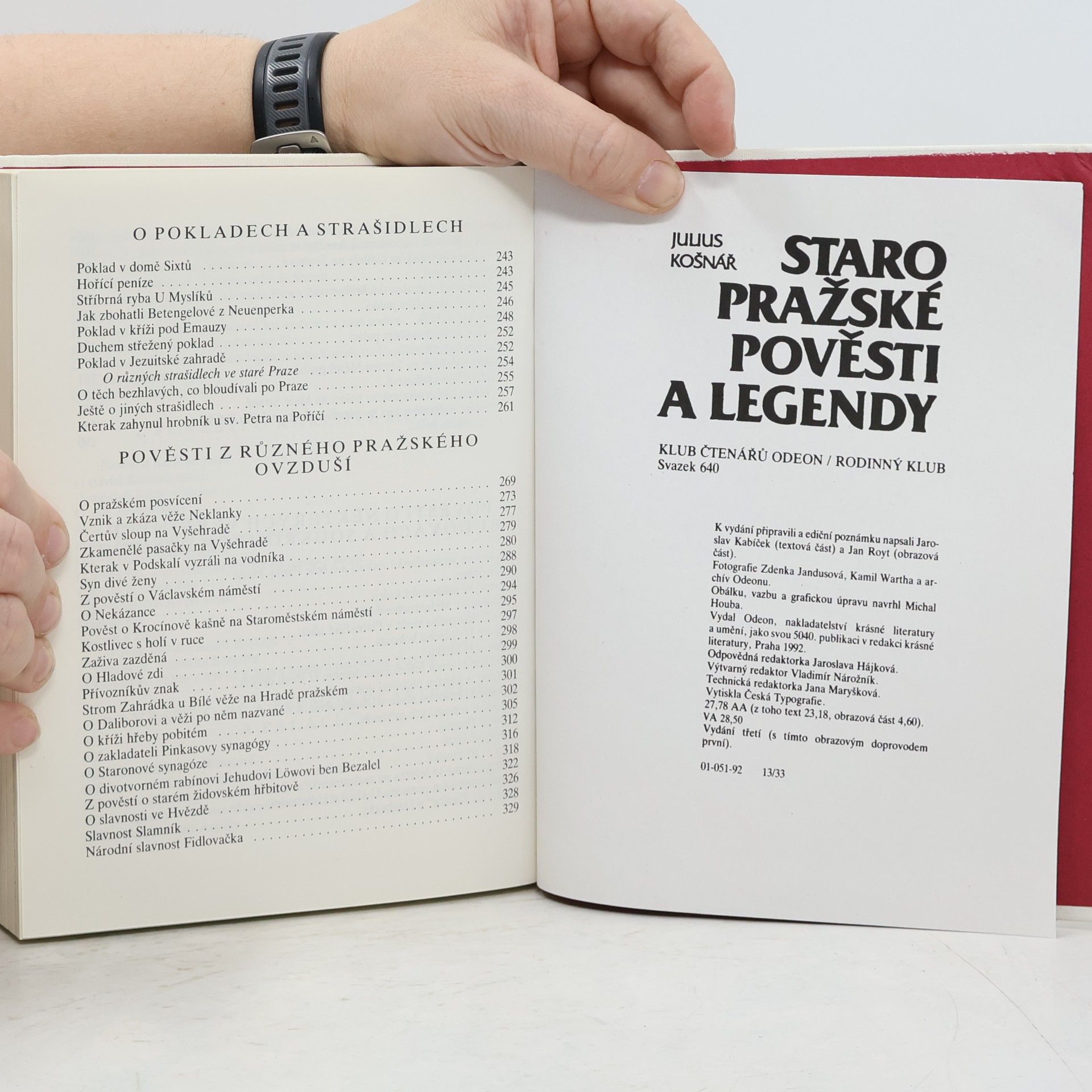 Julius Košnář Staropražské pověsti a legendy