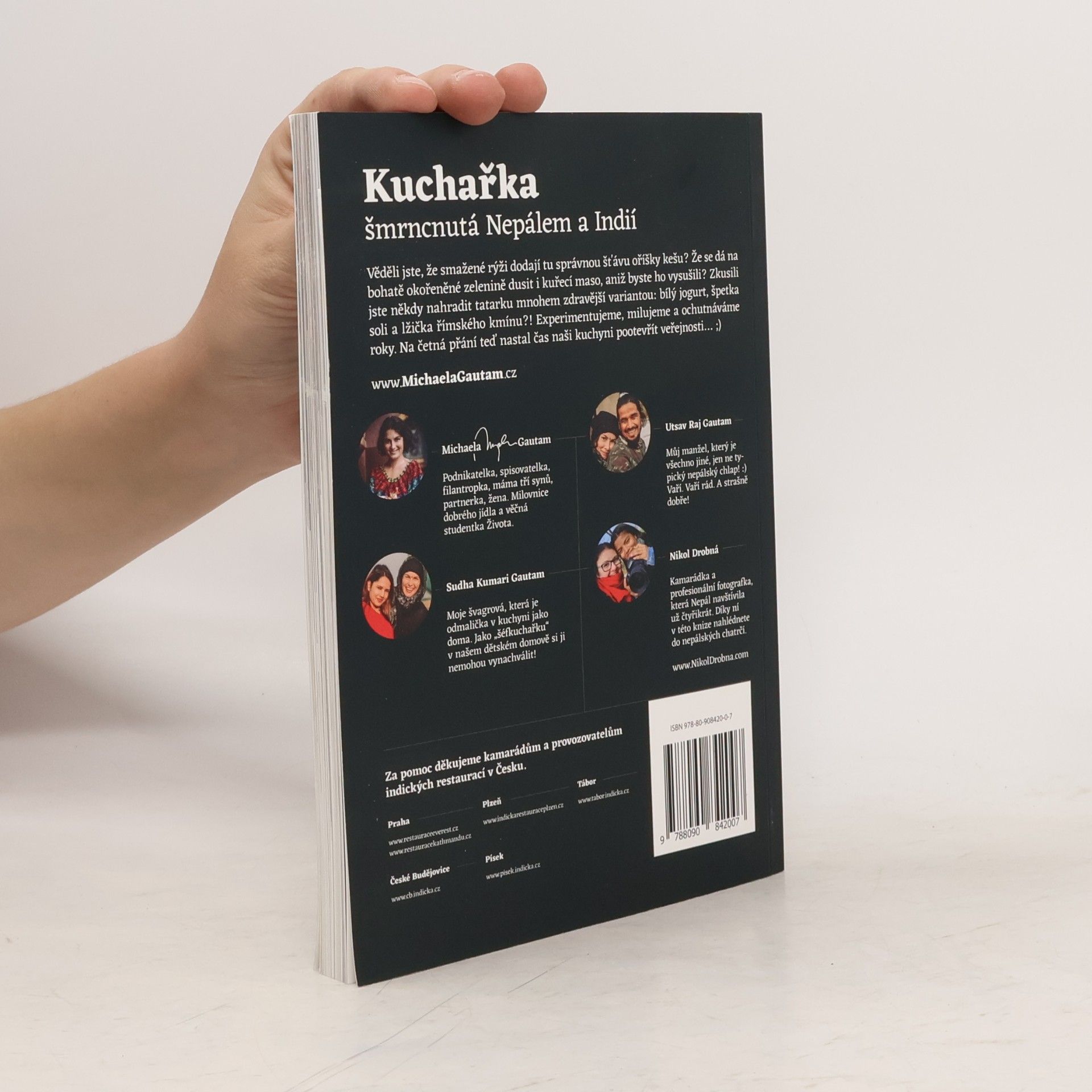 Michaela Gautam Kuchařka šmrncnutá Nepálem a Indií